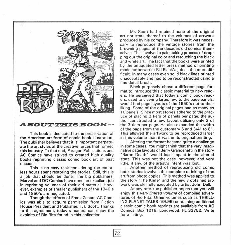 Read online Femforce Femme Fatal: Rio Rita comic -  Issue # Full - 74