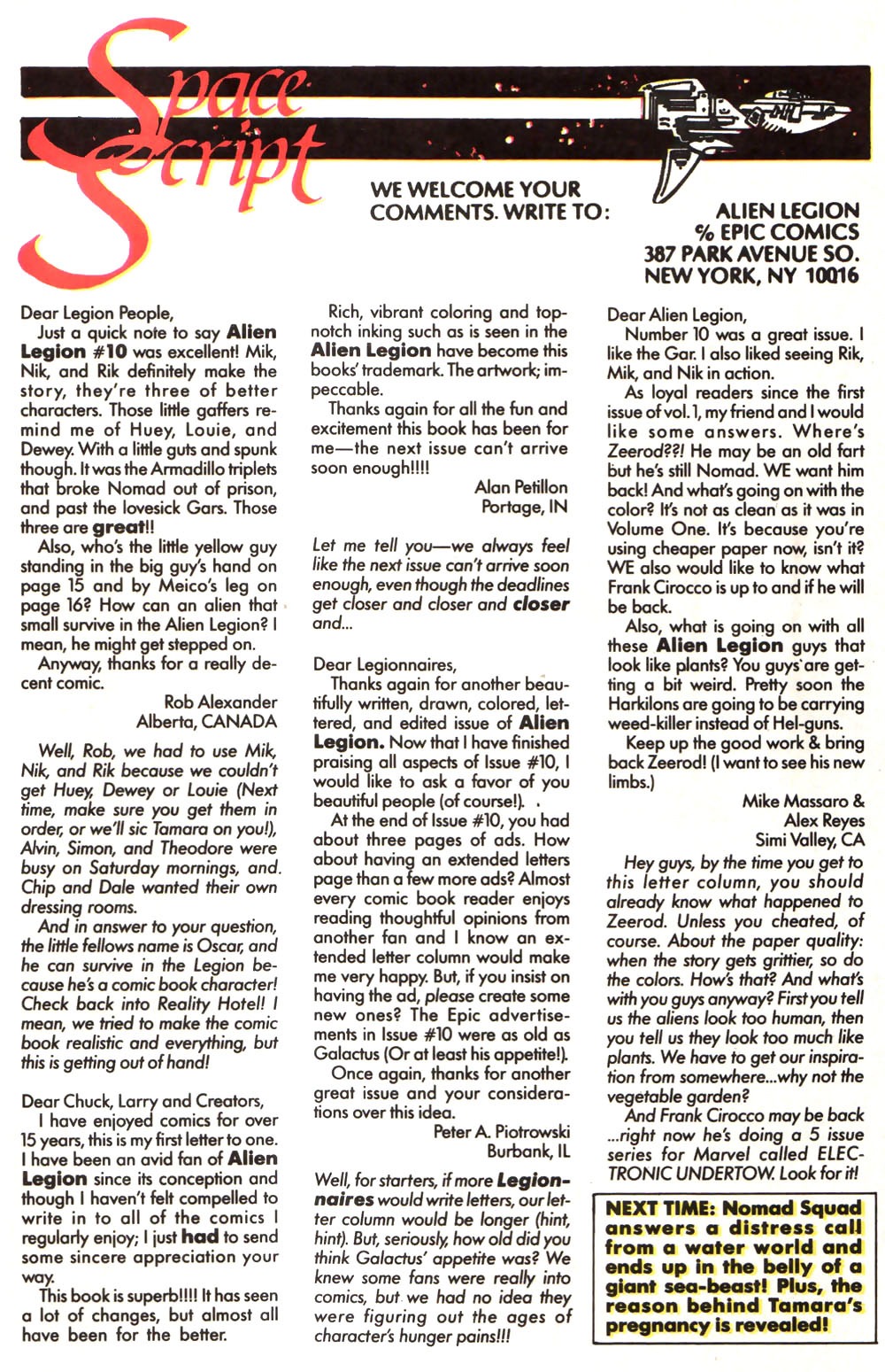 Read online Alien Legion (1987) comic -  Issue #12 - 31