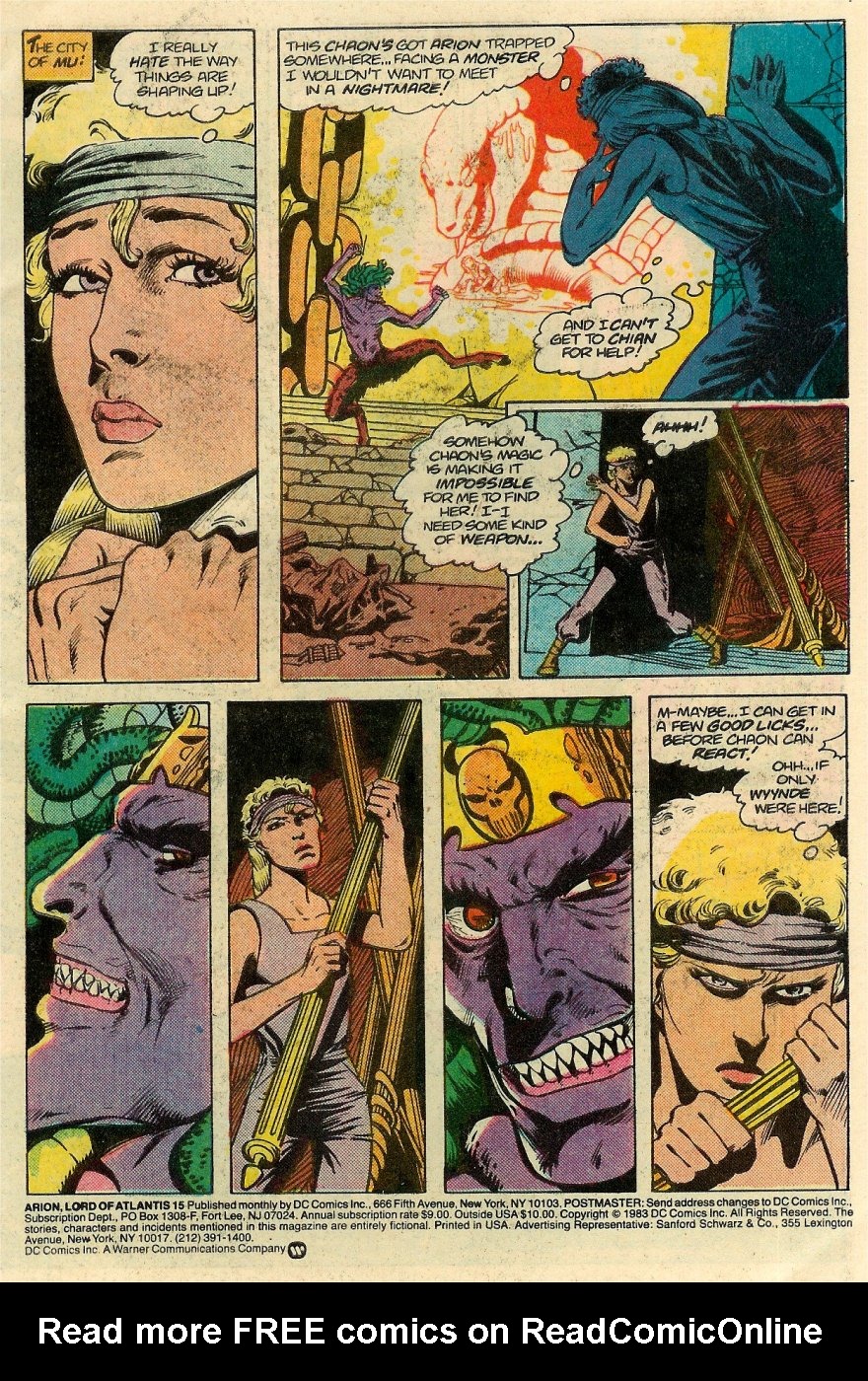 Read online Arion, Lord of Atlantis comic -  Issue #15 - 2