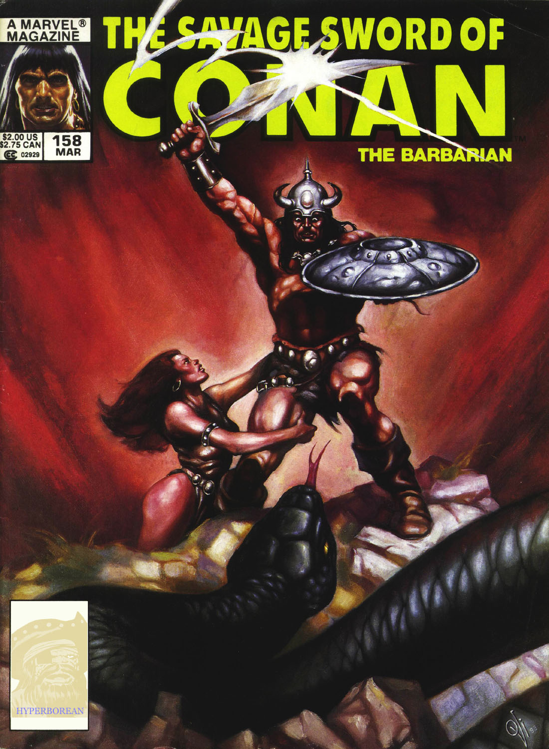 Read online The Savage Sword Of Conan comic -  Issue #158 - 1