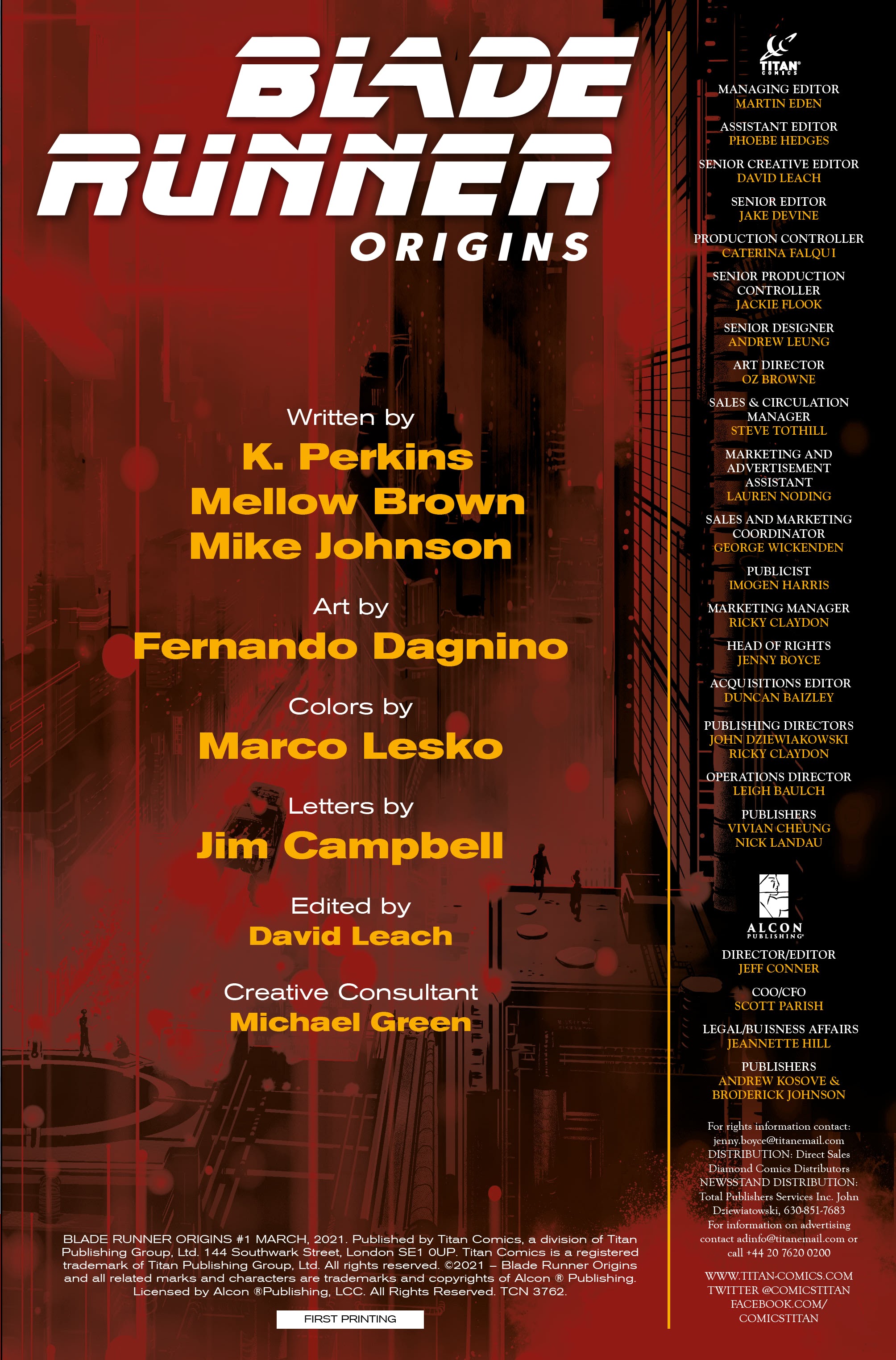 Read online Blade Runner Origins comic -  Issue #1 - 6