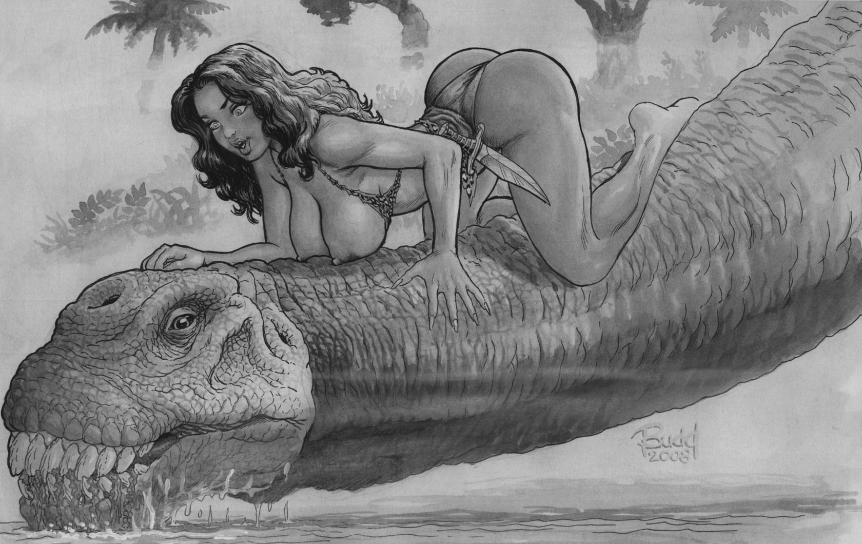 Read online Cavewoman: Prehistoric Pinups comic -  Issue #6 - 8