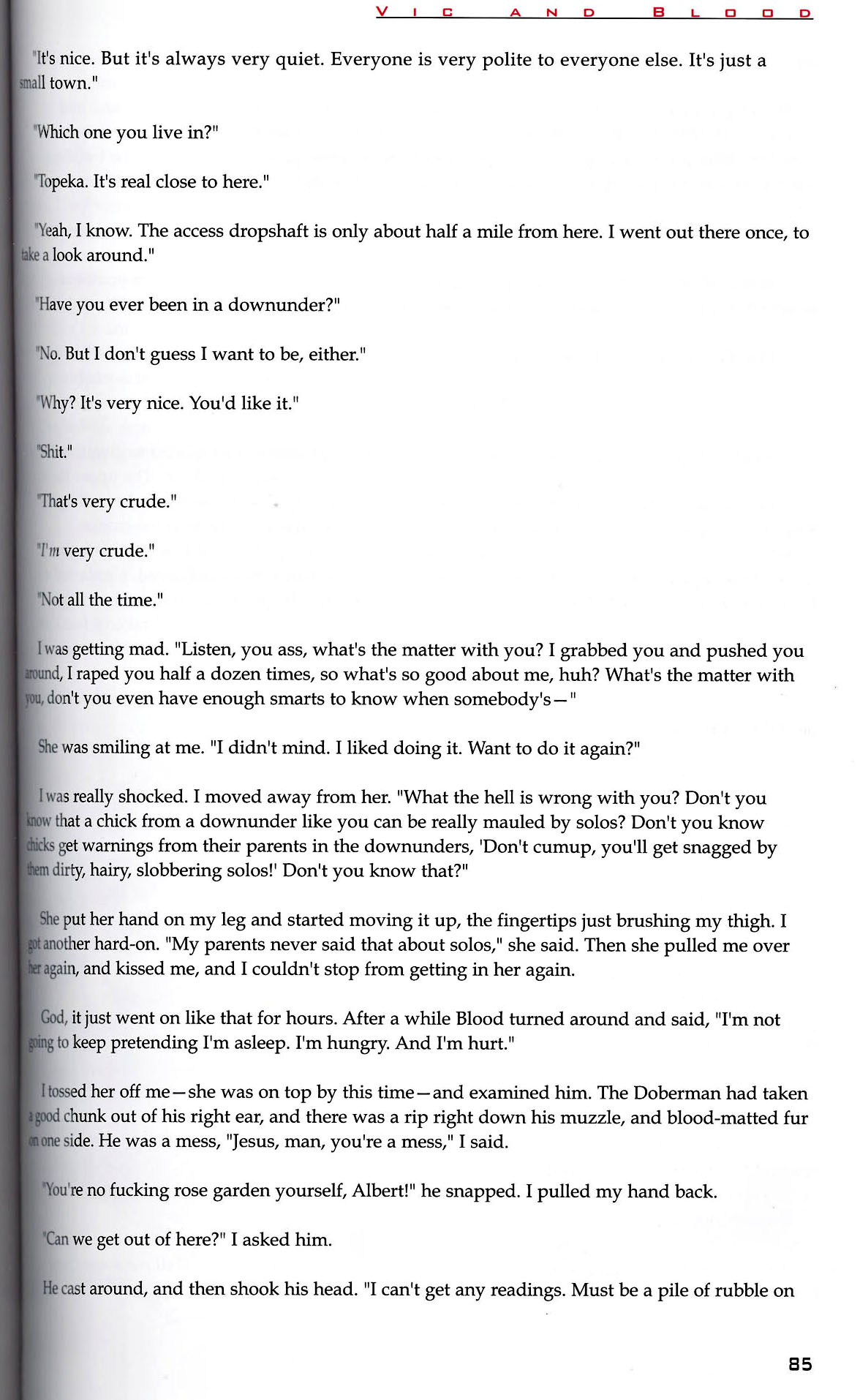 Read online Vic and Blood comic -  Issue # TPB - 86