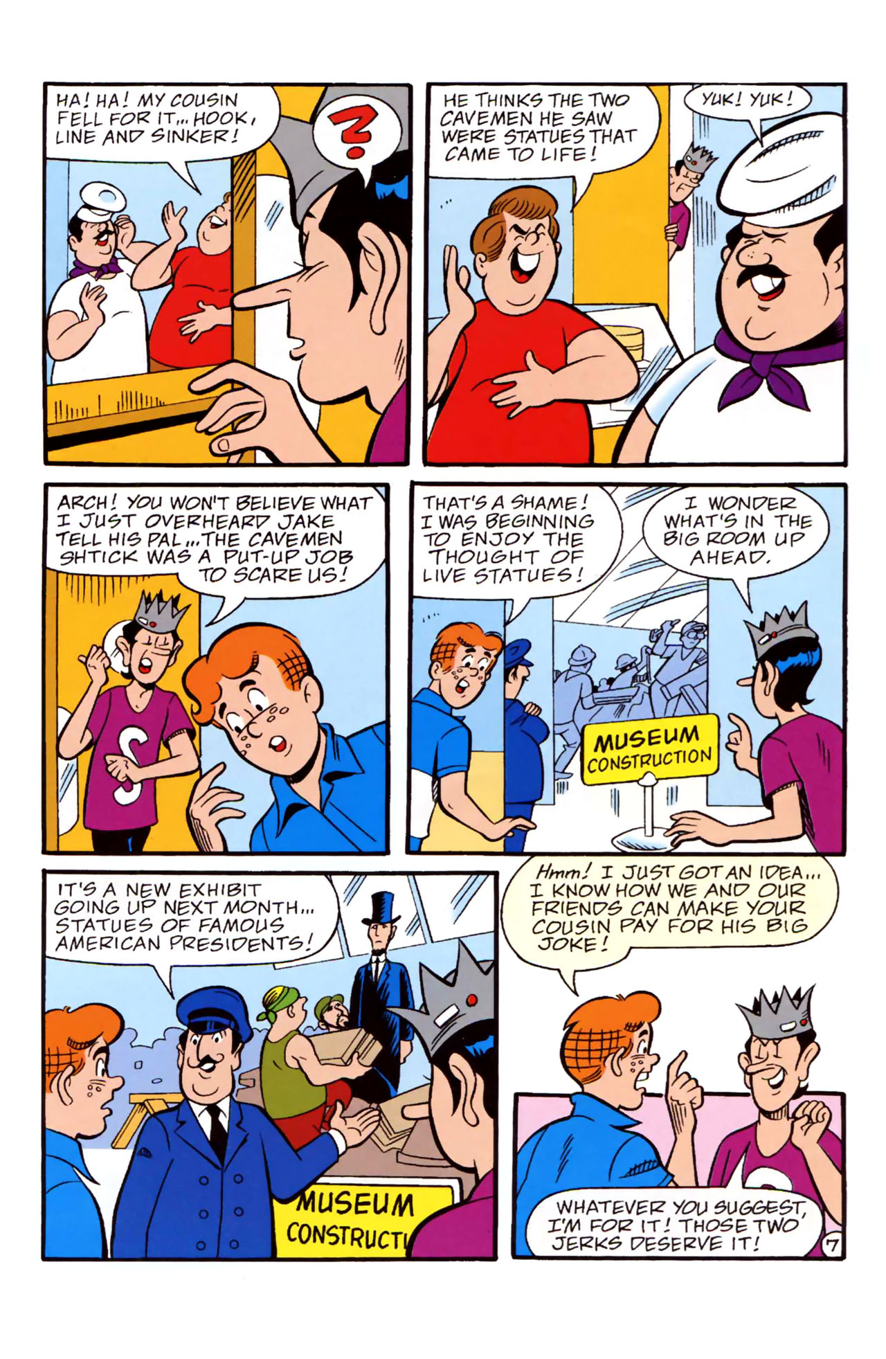 Read online Archie: "The Mystery of the Museum Sleep-In" comic -  Issue # Full - 9