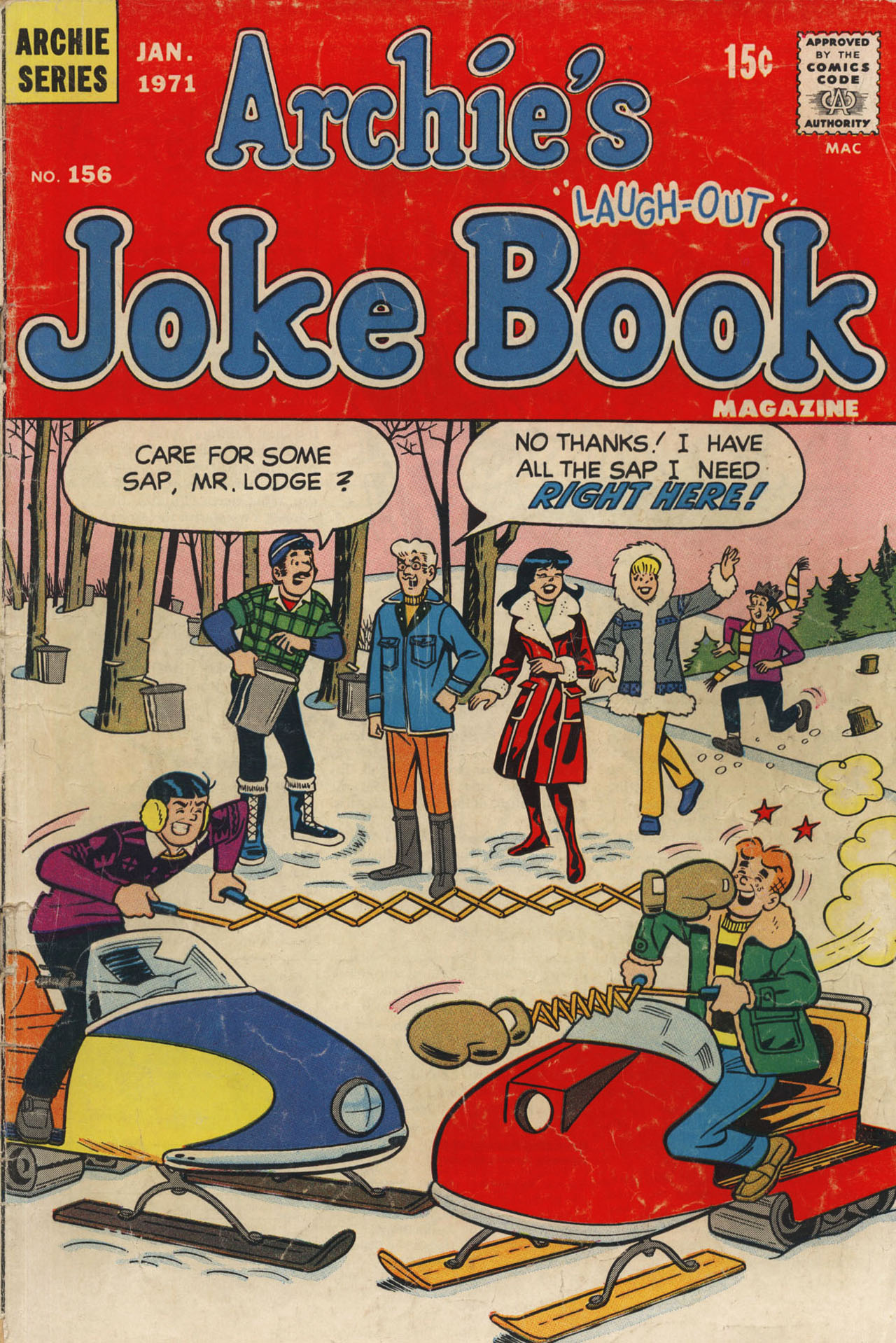 Read online Archie's Joke Book Magazine comic -  Issue #156 - 1