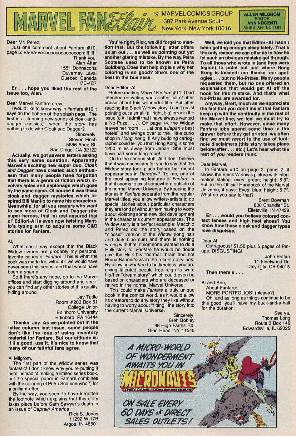 Read online Marvel Fanfare (1982) comic -  Issue #13 - 34