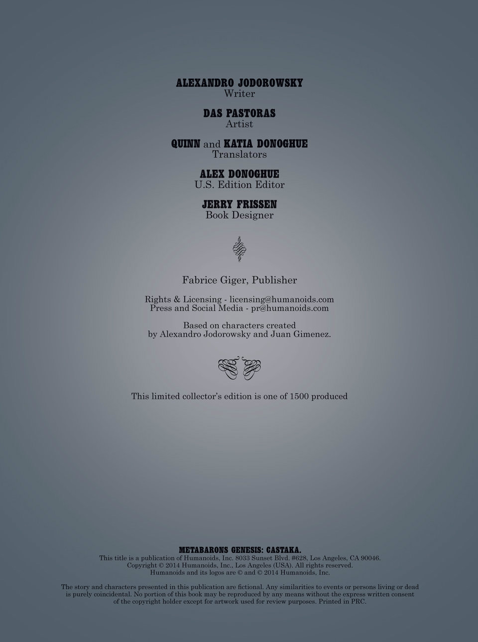 Read online Metabarons Genesis: Castaka comic -  Issue # TPB - 3