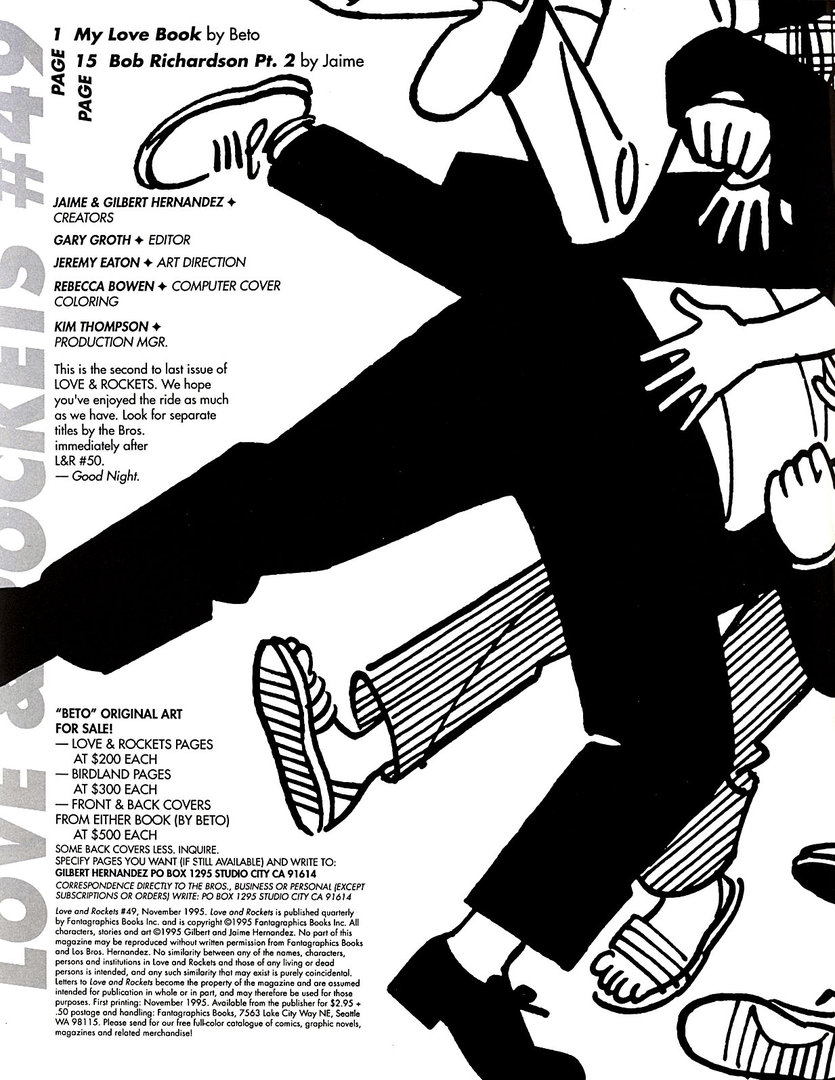 Read online Love and Rockets (1982) comic -  Issue #49 - 2