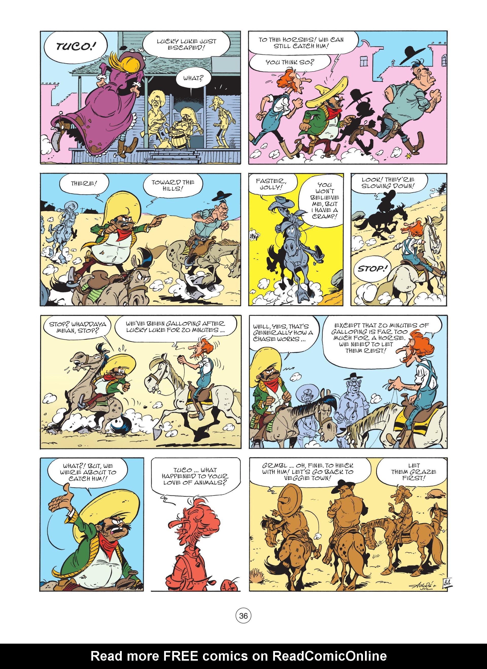 Read online A Lucky Luke Adventure comic -  Issue #82 - 38