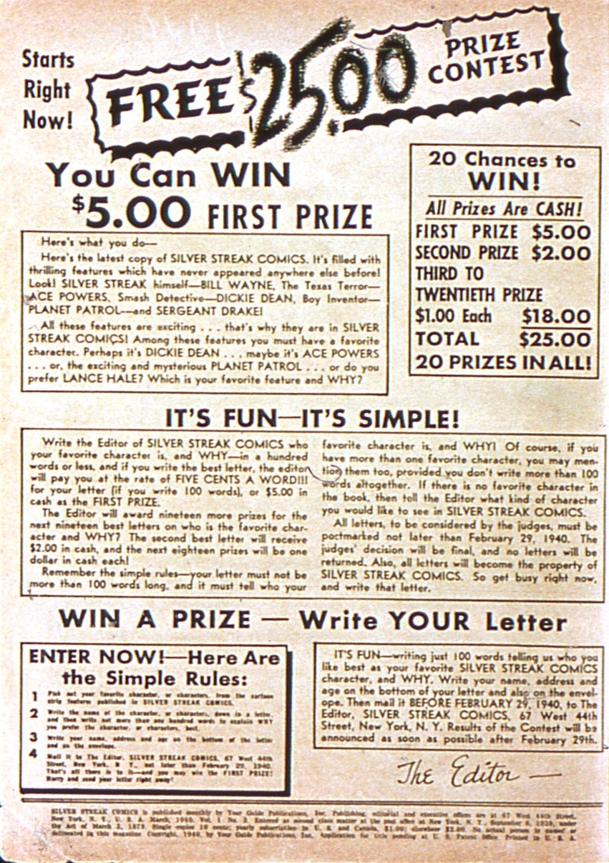 Read online Silver Streak Comics comic -  Issue #3 - 3