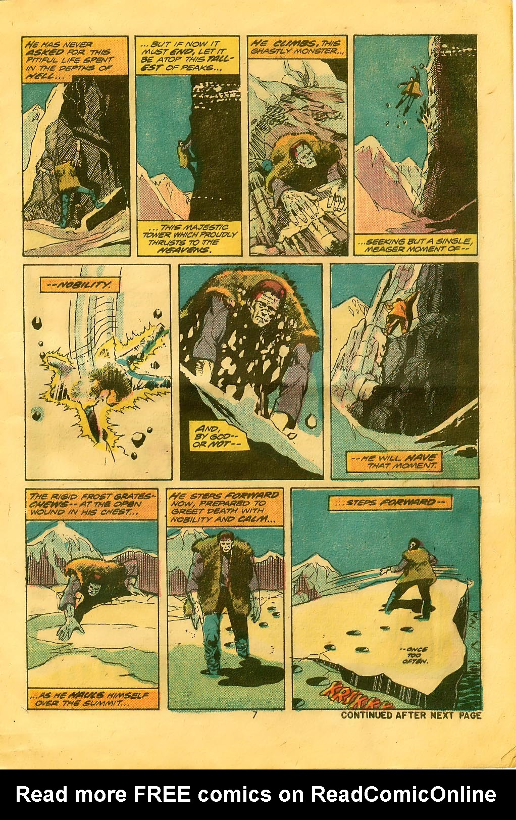 Read online Frankenstein (1973) comic -  Issue #12 - 6