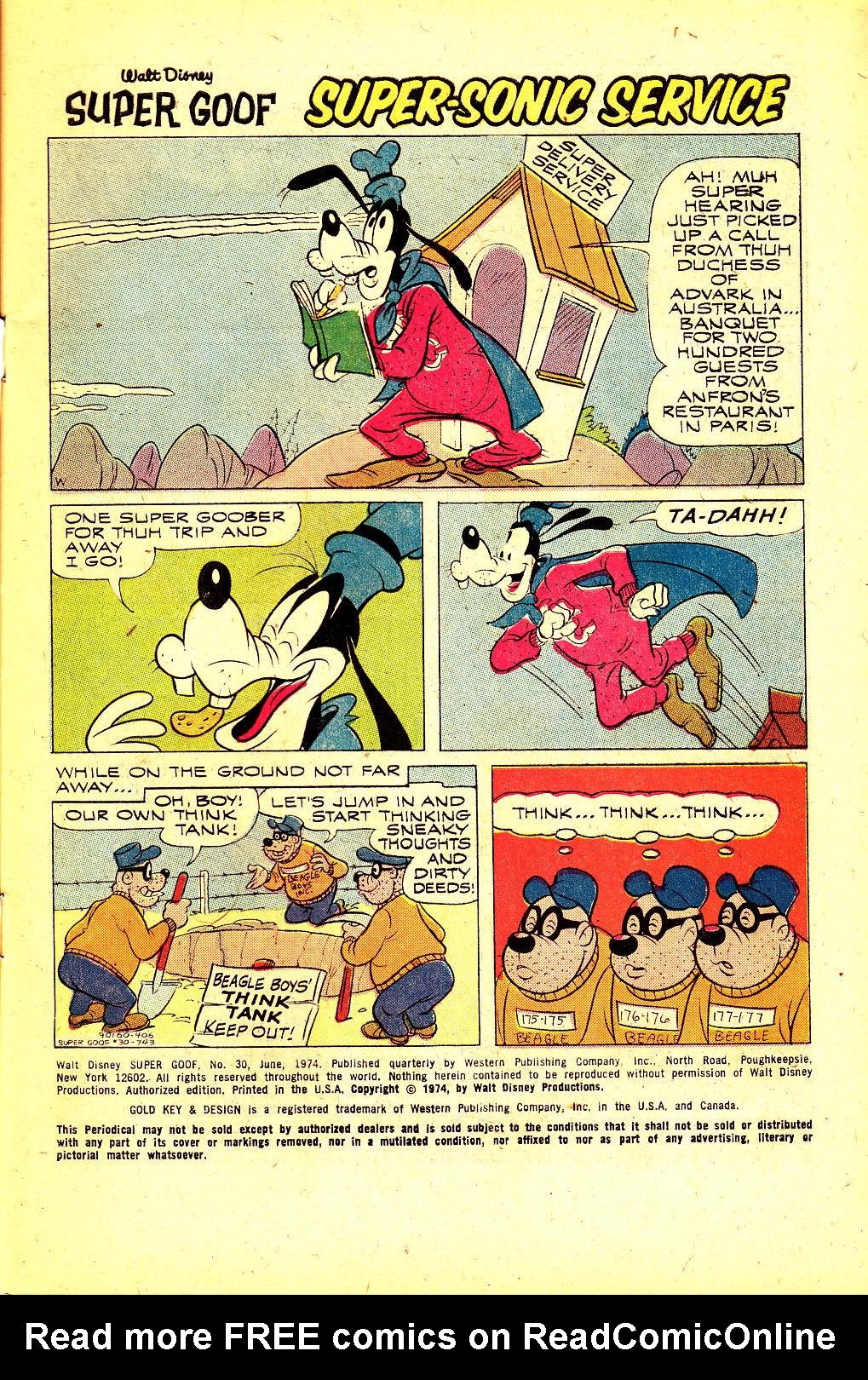 Read online Super Goof comic -  Issue #30 - 3