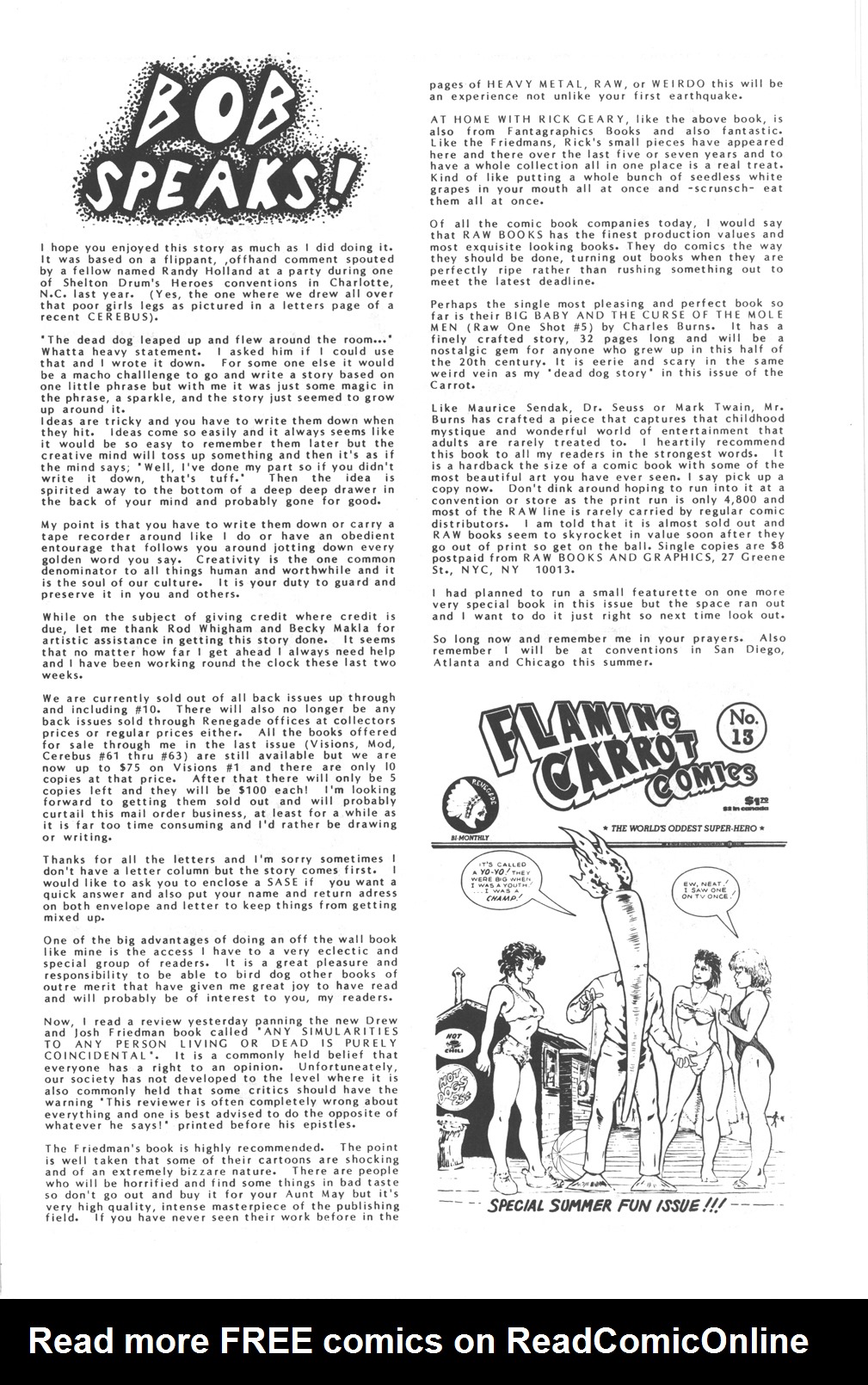 Read online Flaming Carrot Comics (1984) comic -  Issue #12 - 33