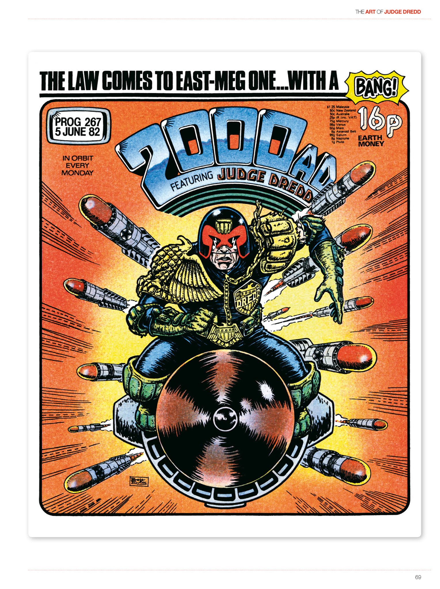 Read online The Art of Judge Dredd: Featuring 35 Years of Zarjaz Covers comic -  Issue # TPB (Part 1) - 68