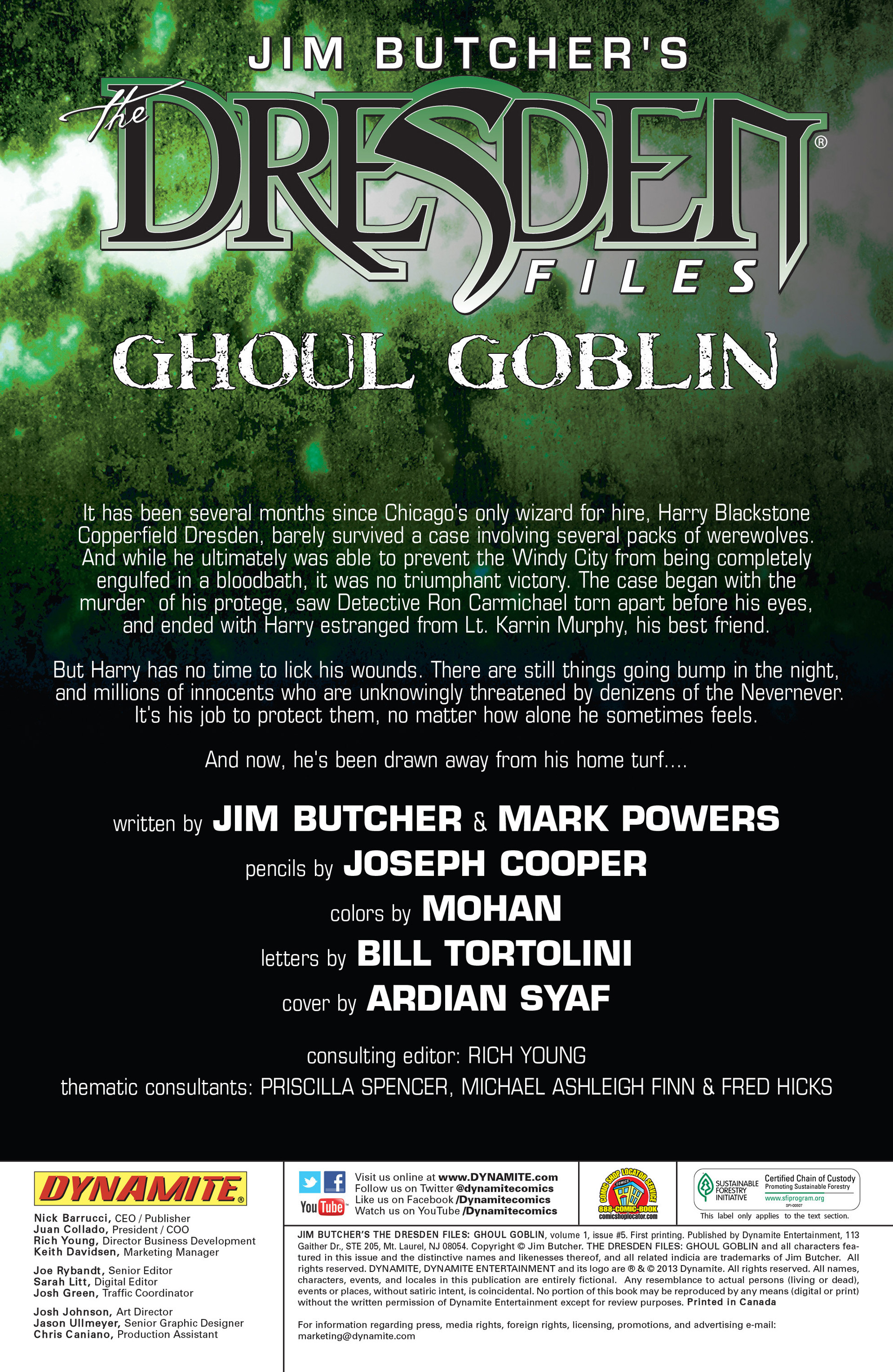 Read online Jim Butcher's The Dresden Files: Ghoul Goblin comic -  Issue #5 - 2