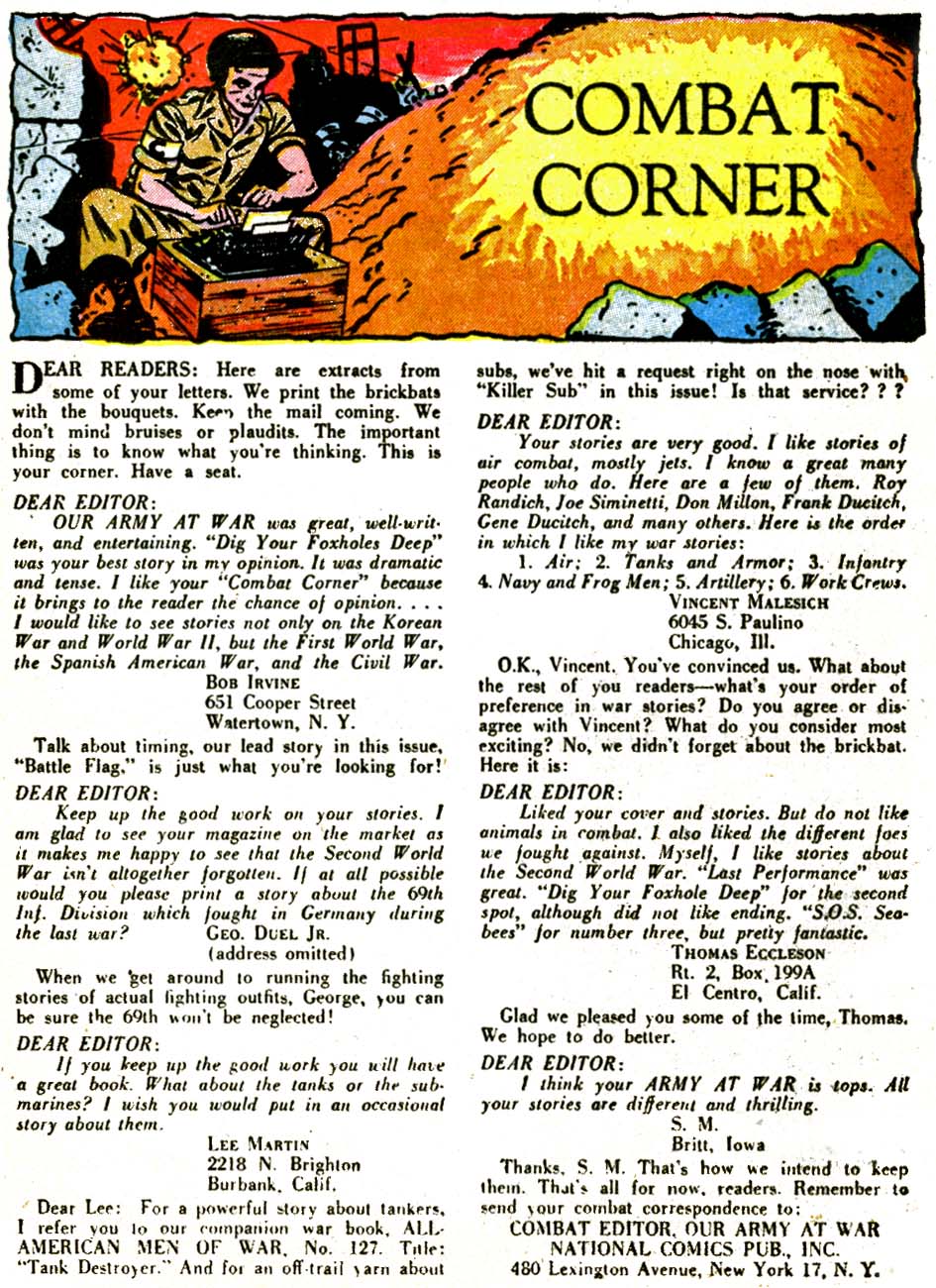Read online Our Army at War (1952) comic -  Issue #6 - 25