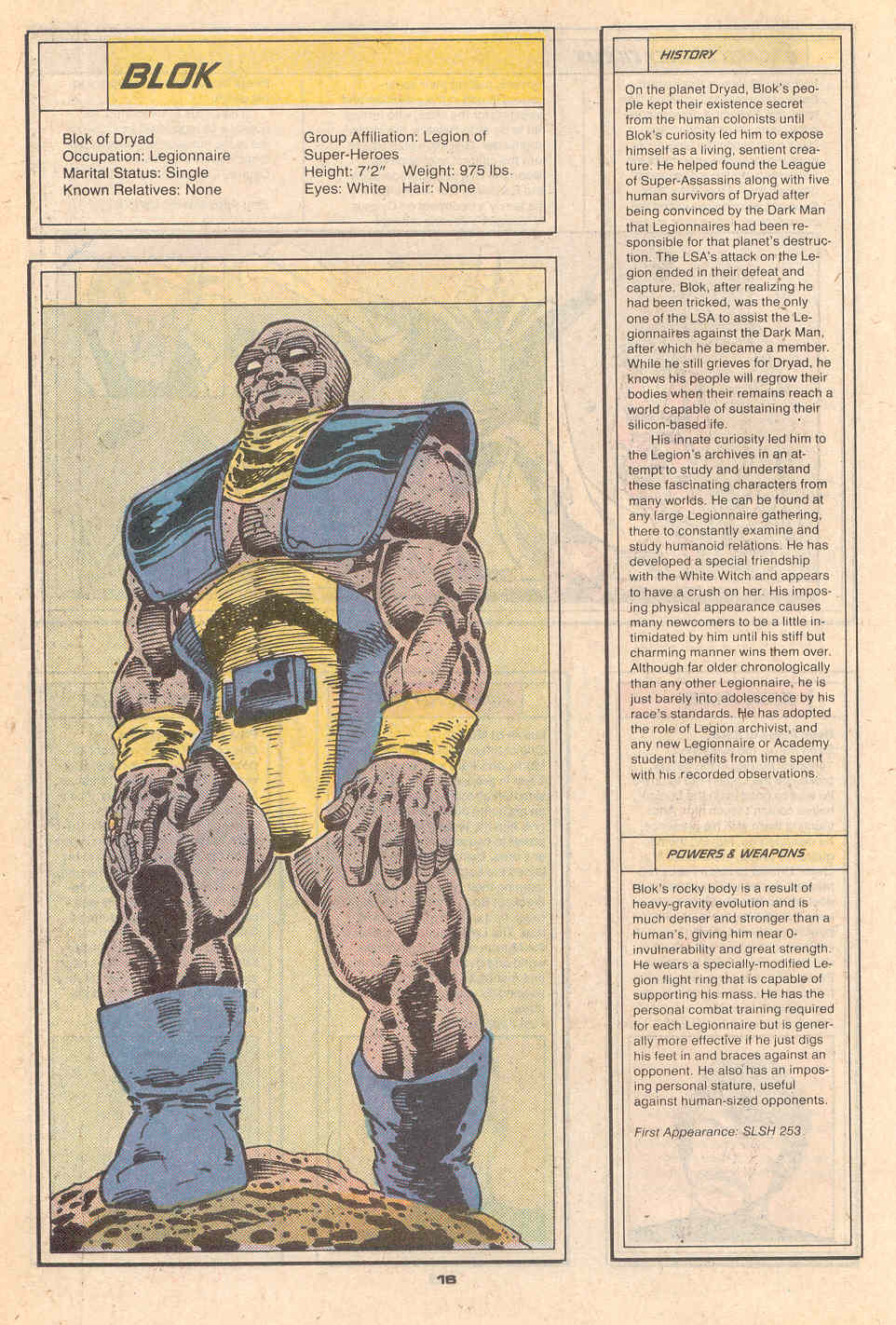 Read online Who's Who in the Legion of Super-Heroes comic -  Issue #1 - 18