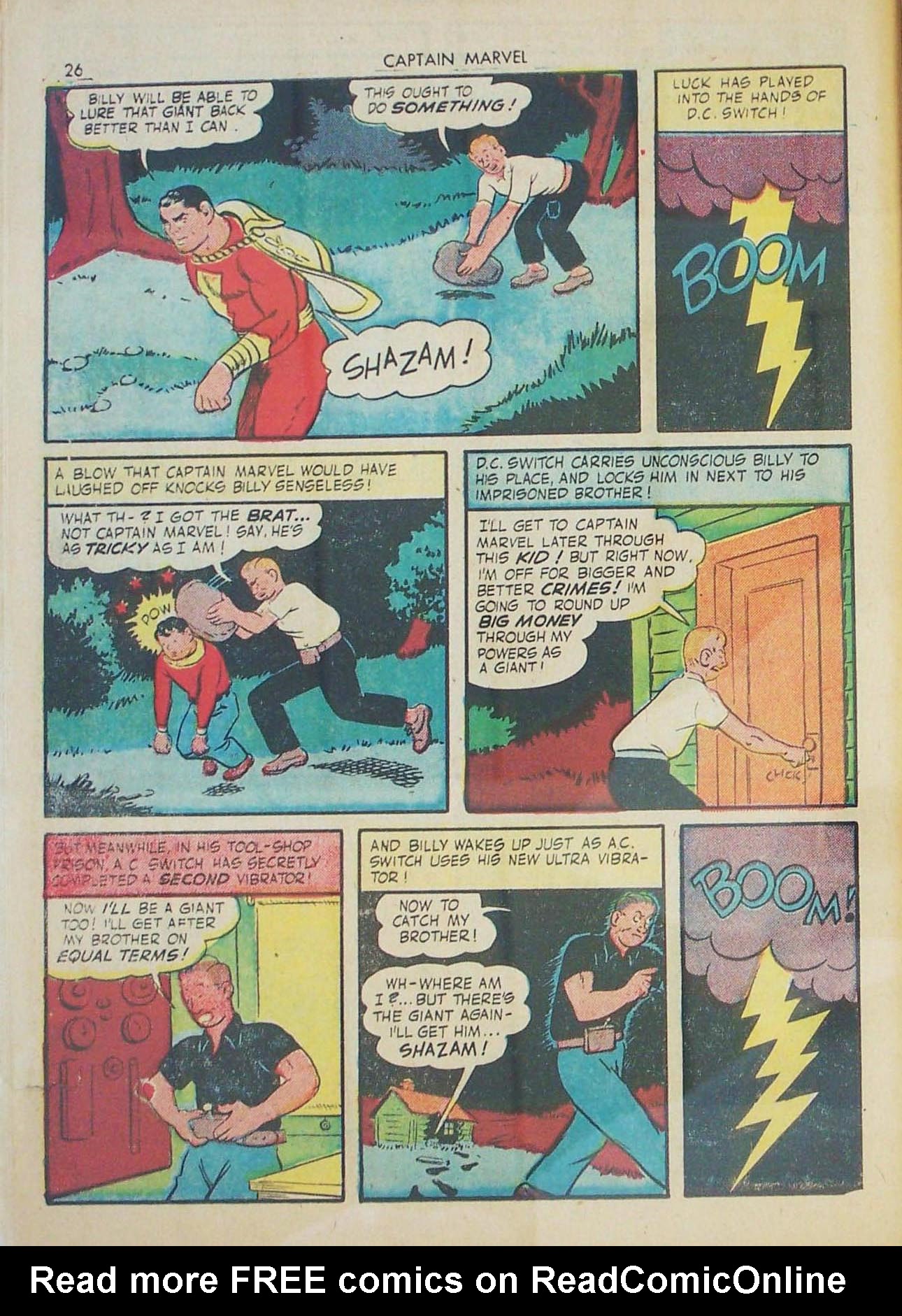 Read online Captain Marvel Adventures comic -  Issue #26 - 27