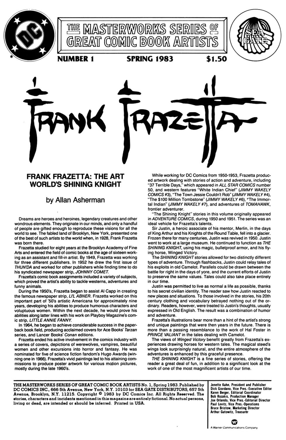 Read online The Masterworks Series of Great Comic Book Artists comic -  Issue #1 - 2