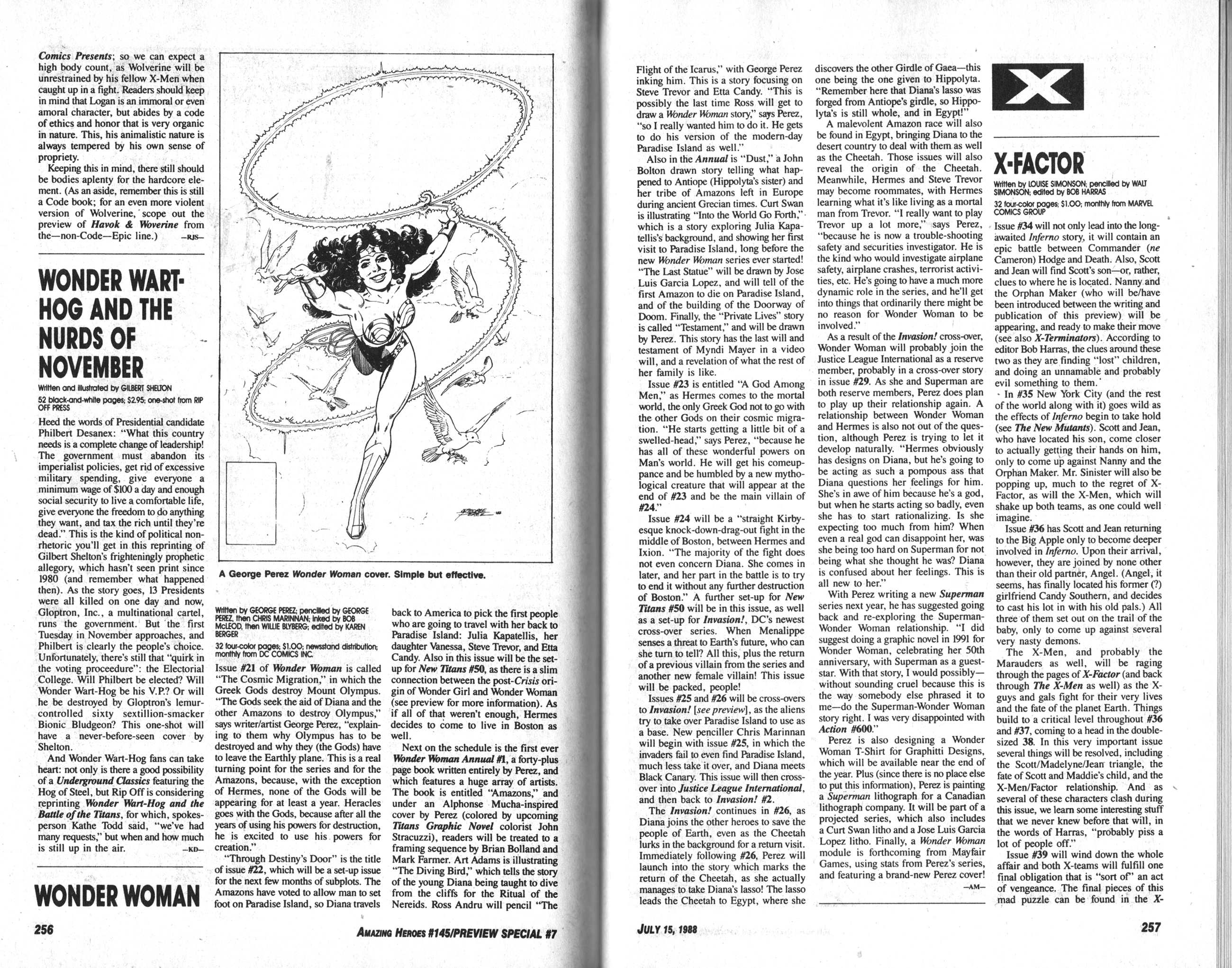 Read online Amazing Heroes comic -  Issue #145 - 130