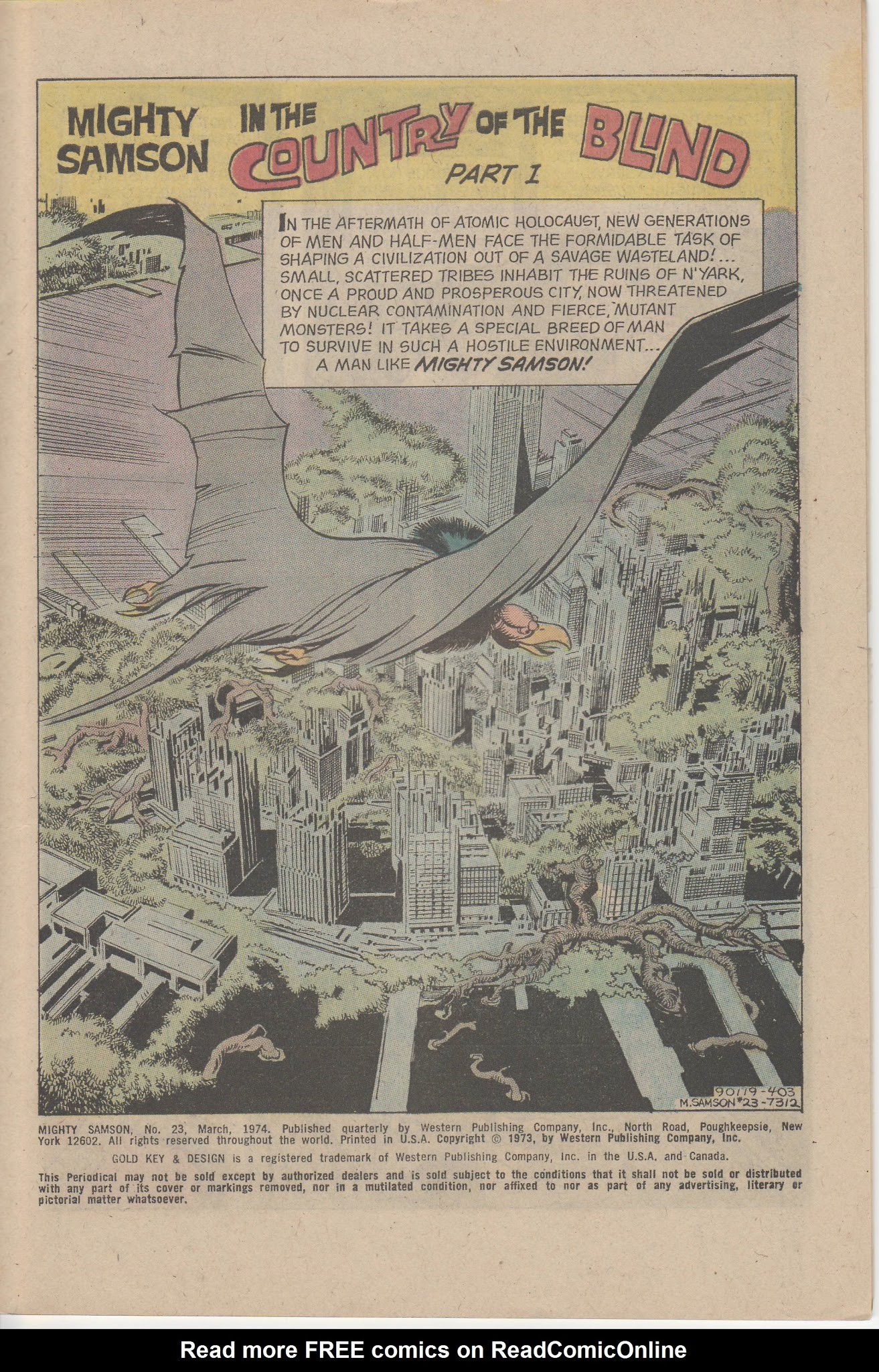 Read online Mighty Samson (1964) comic -  Issue #23 - 3