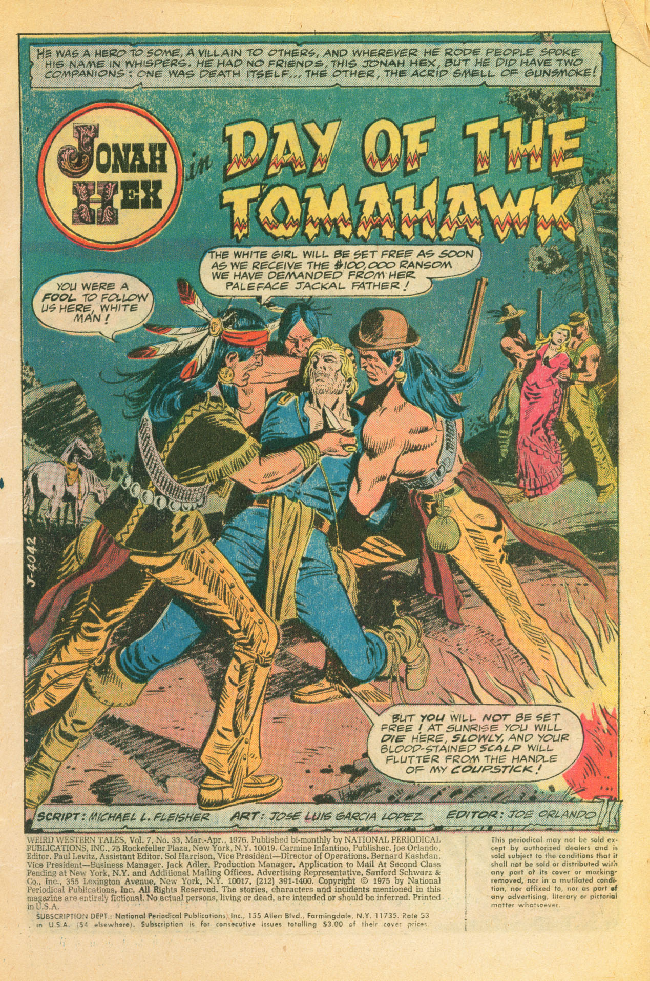 Read online Weird Western Tales (1972) comic -  Issue #33 - 2
