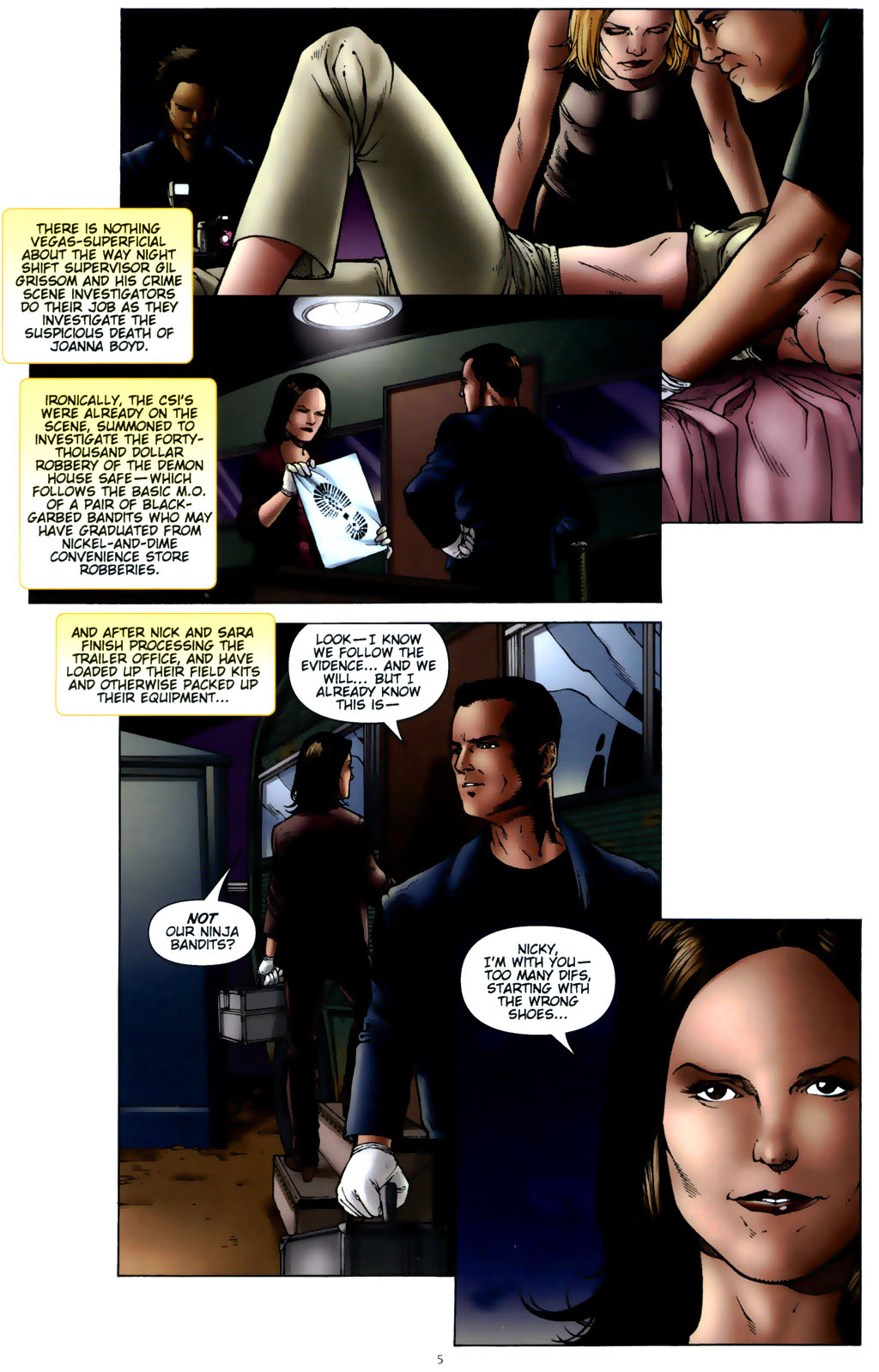 Read online CSI: Crime Scene Investigation: Demon House comic -  Issue #3 - 7