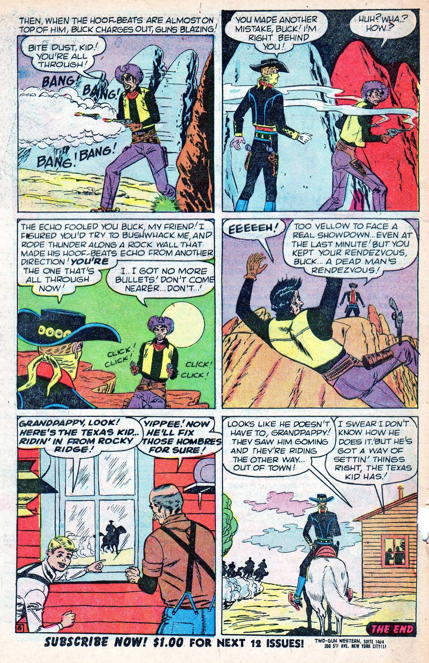 Read online Two Gun Western (1950) comic -  Issue #8 - 16