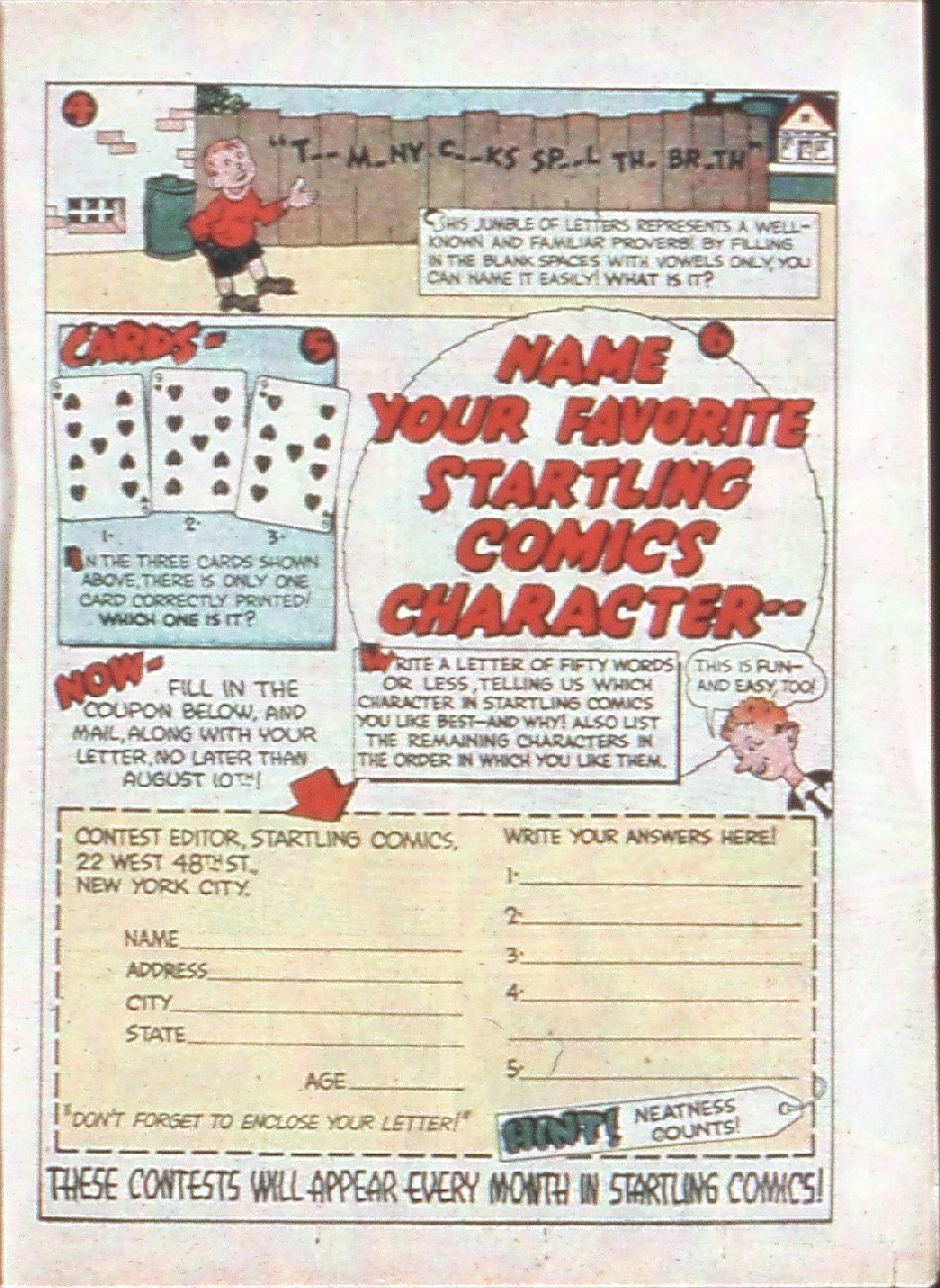 Read online Startling Comics comic -  Issue #2 - 49