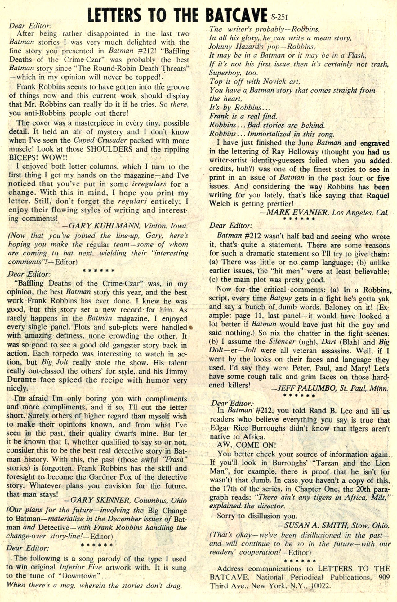 Read online Batman (1940) comic -  Issue #216 - 10