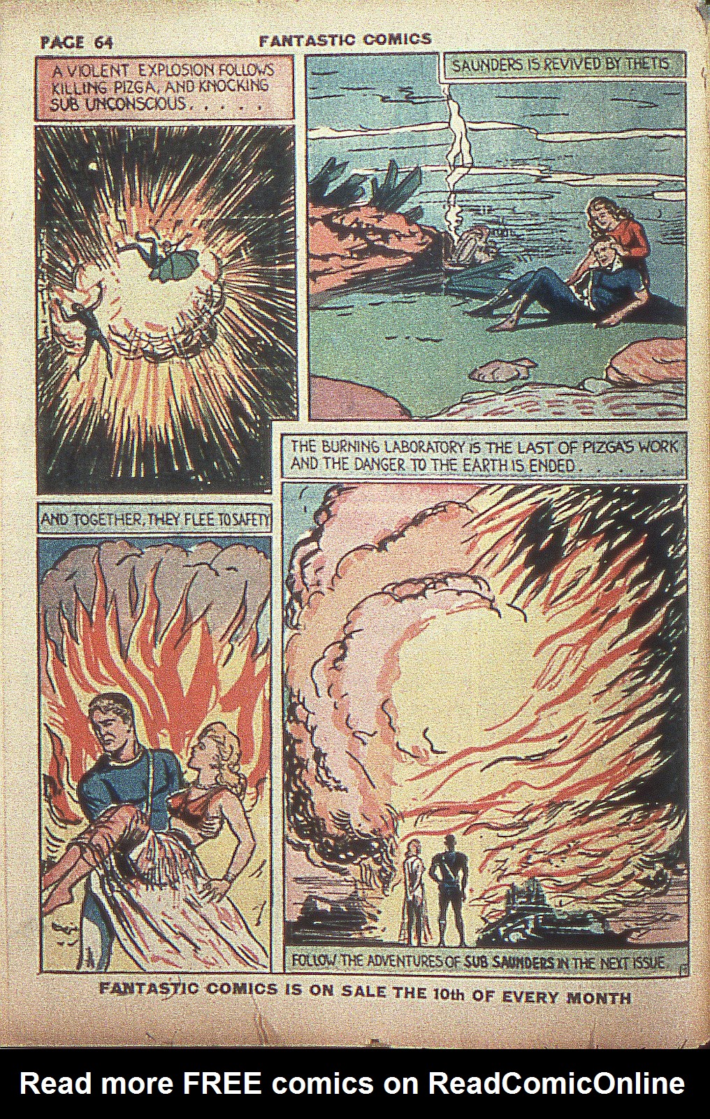 Read online Fantastic Comics comic -  Issue #4 - 65