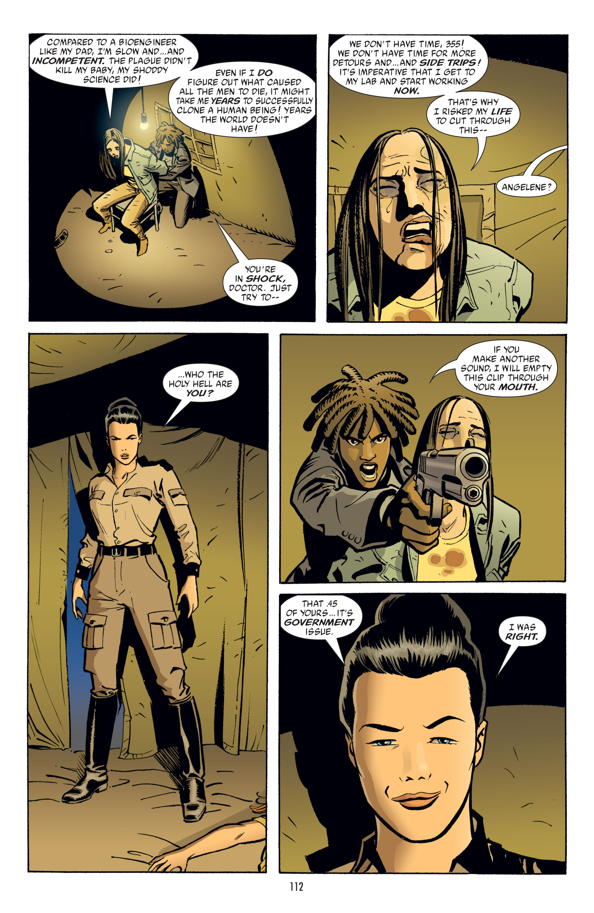 Read online Y: The Last Man (2002) comic -  Issue # _TPB 4 - 112
