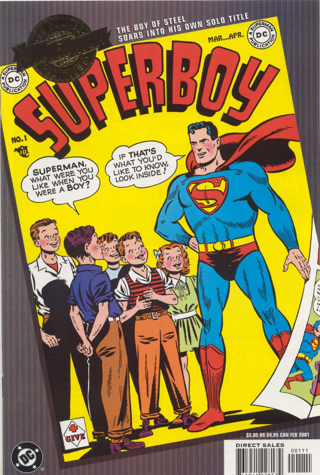 Read online Superboy (1949) comic -  Issue #1 - 1