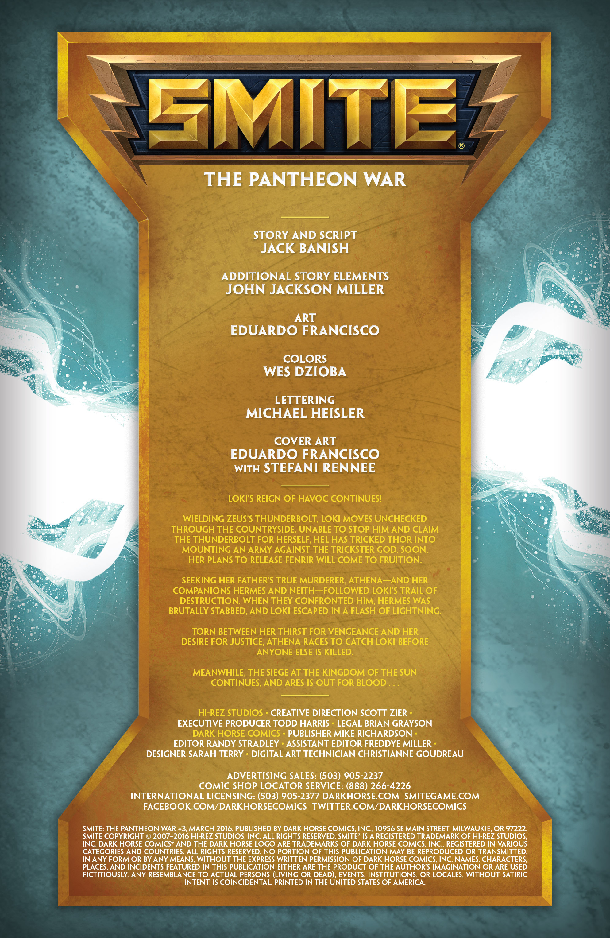 Read online SMITE: The Pantheon War comic -  Issue #3 - 2