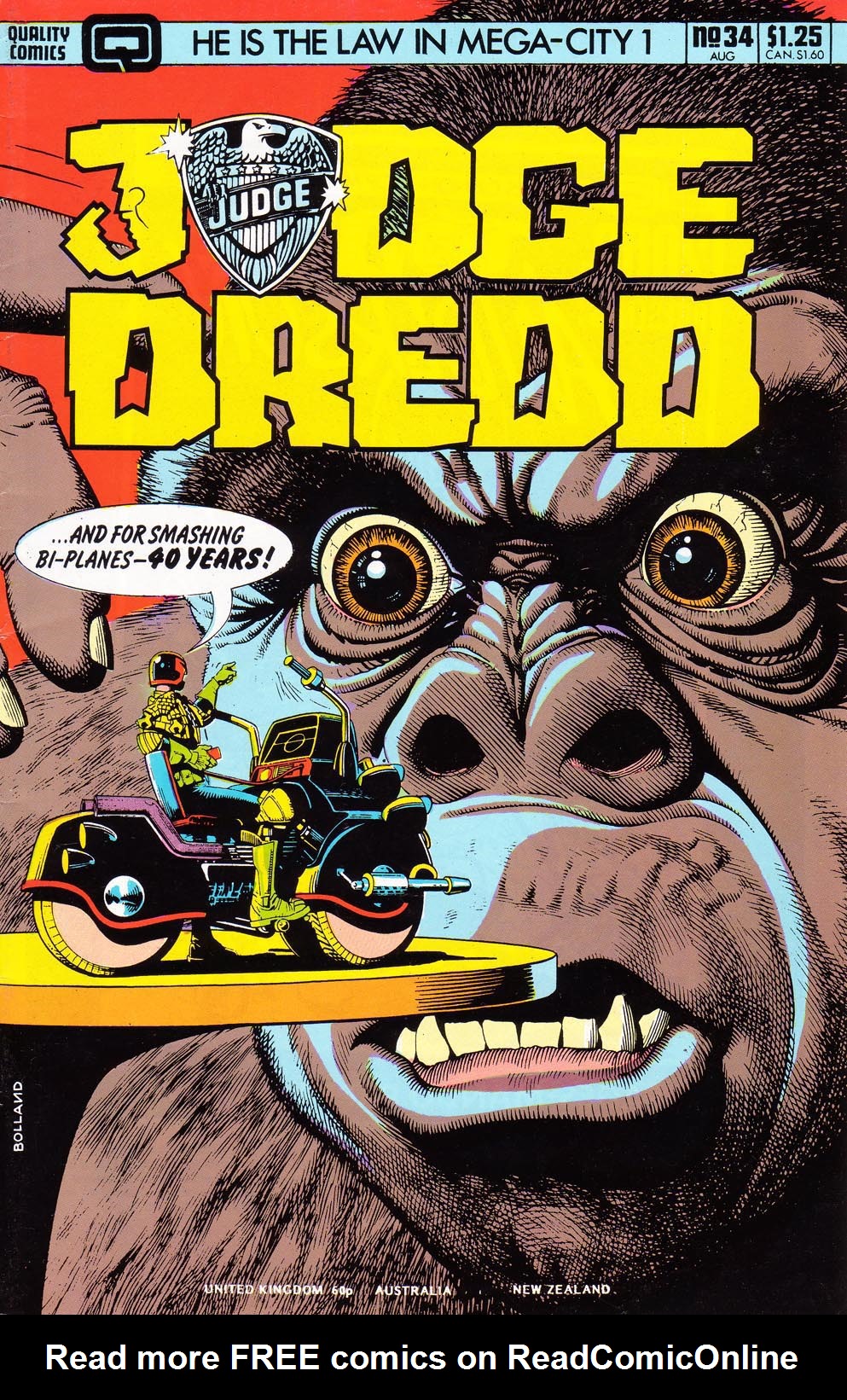 Read online Judge Dredd (1983) comic -  Issue #34 - 1