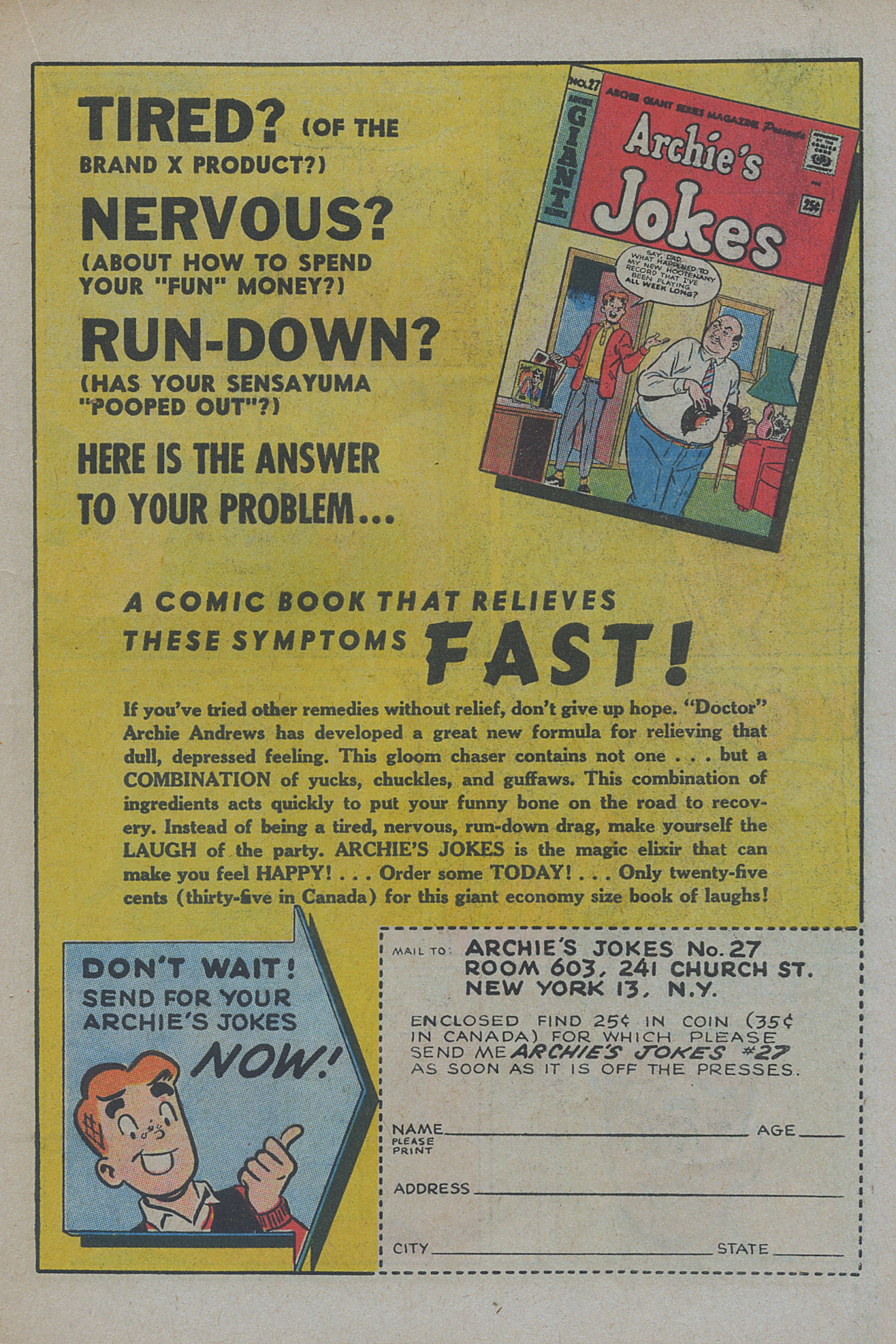 Read online Archie's Joke Book Magazine comic -  Issue #80 - 19