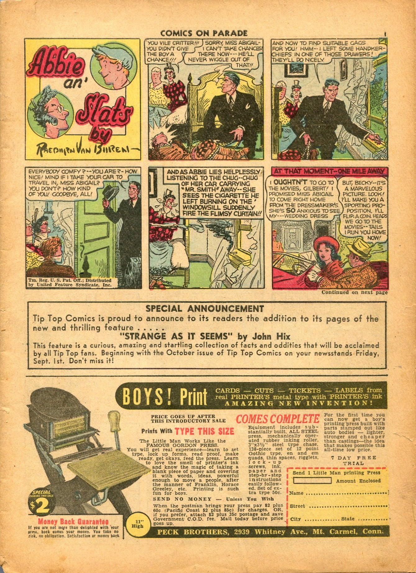 Read online Comics on Parade comic -  Issue #18 - 2