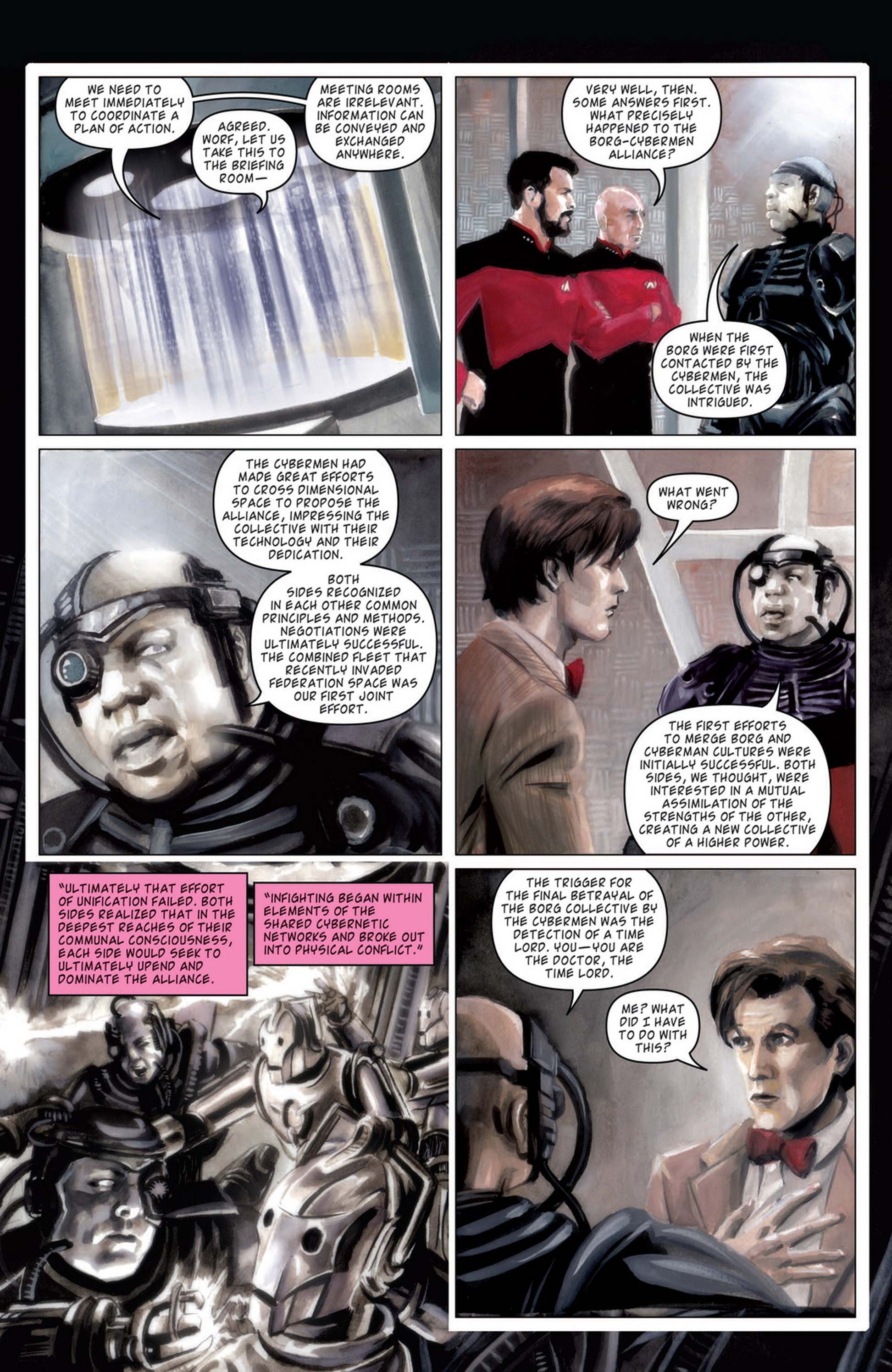 Read online Star Trek: The Next Generation/Doctor Who: Assimilation² comic -  Issue #6 - 12