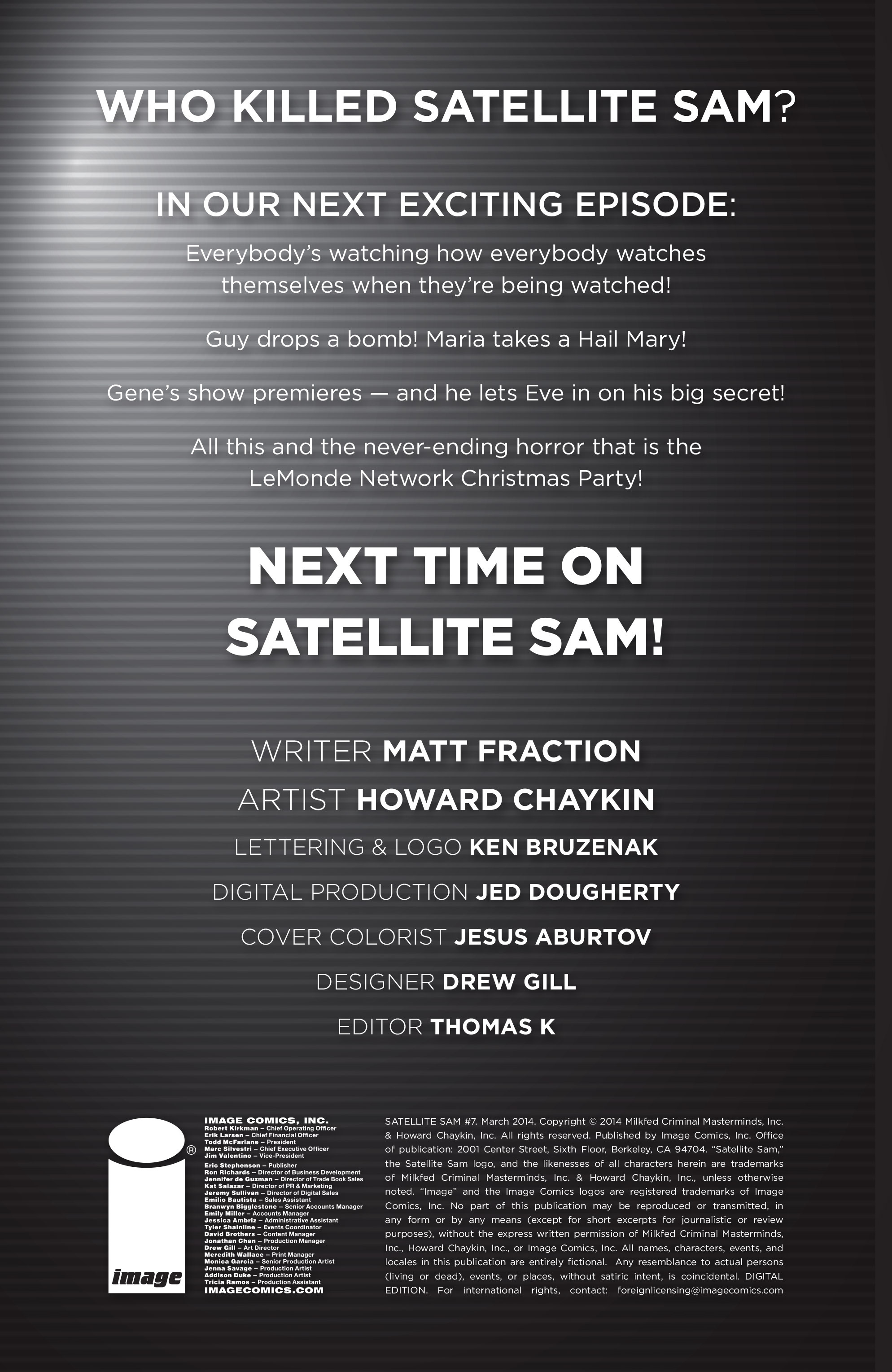 Read online Satellite Sam comic -  Issue #7 - 24