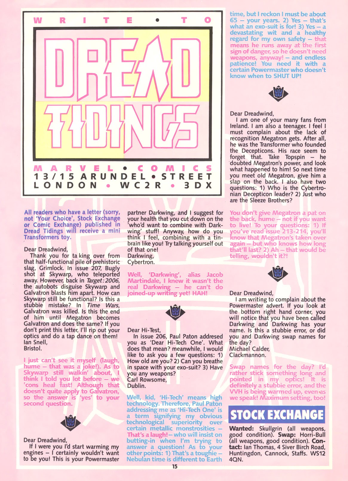 Read online The Transformers (UK) comic -  Issue #218 - 14