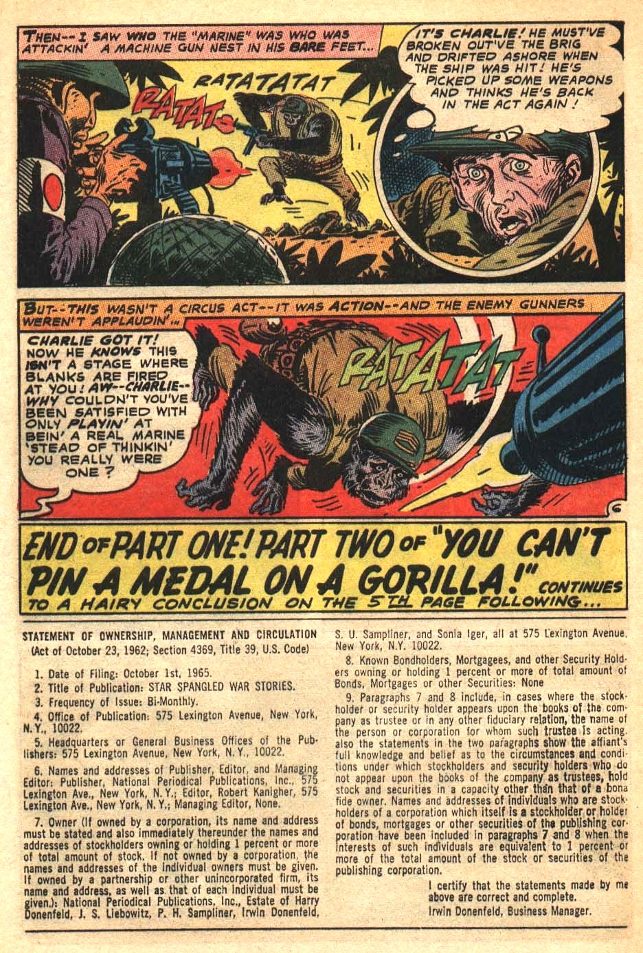 Read online Star Spangled War Stories (1952) comic -  Issue #126 - 8