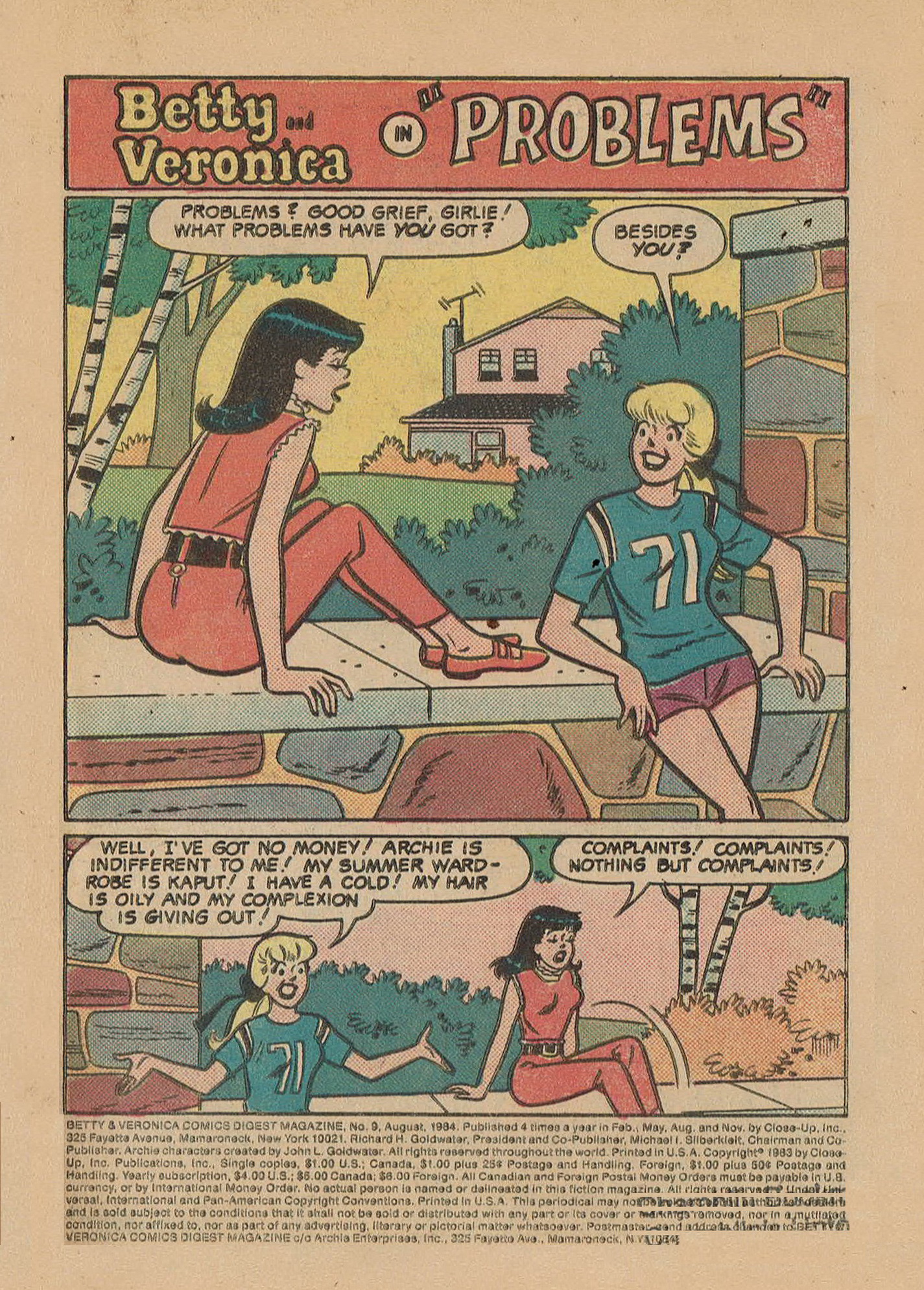 Read online Betty and Veronica Digest Magazine comic -  Issue #9 - 3