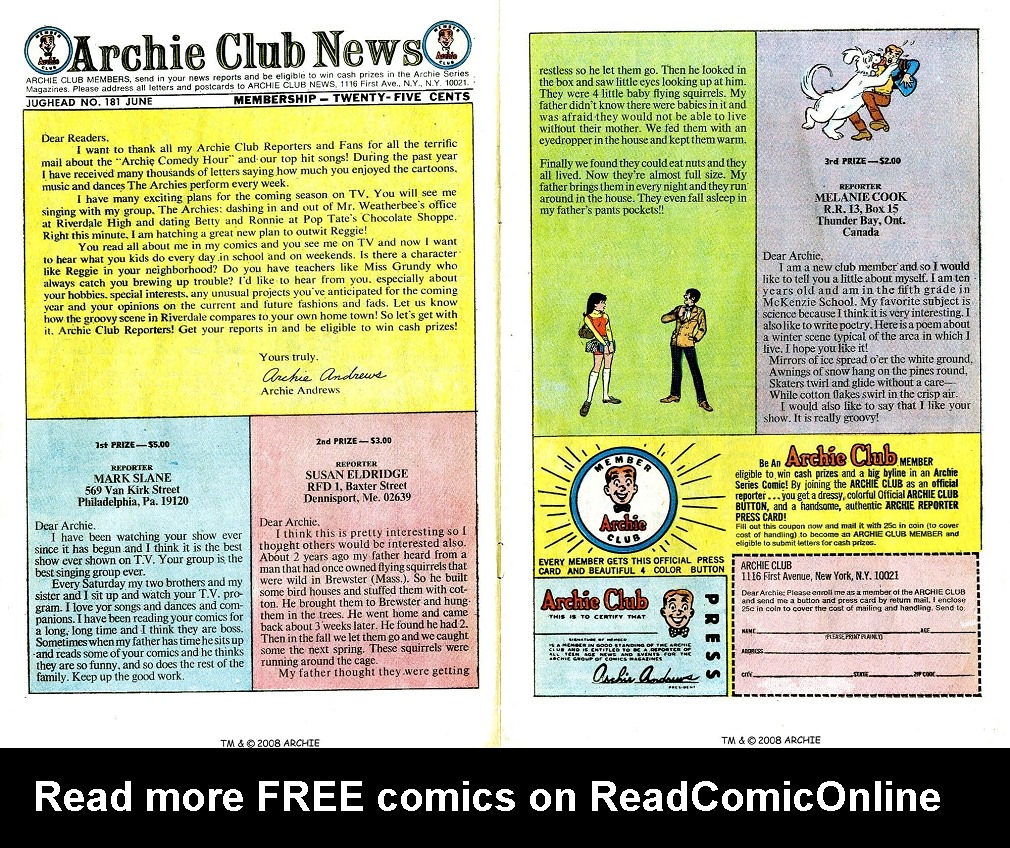 Read online Jughead (1965) comic -  Issue #181 - 6