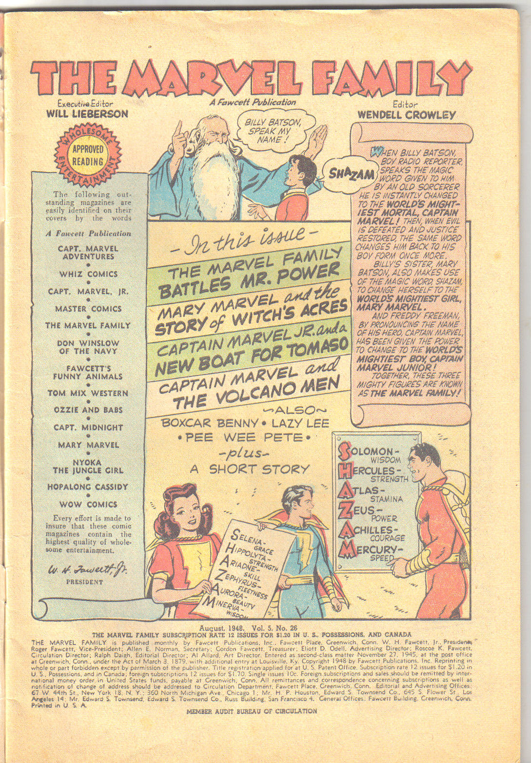 Read online The Marvel Family comic -  Issue #26 - 3