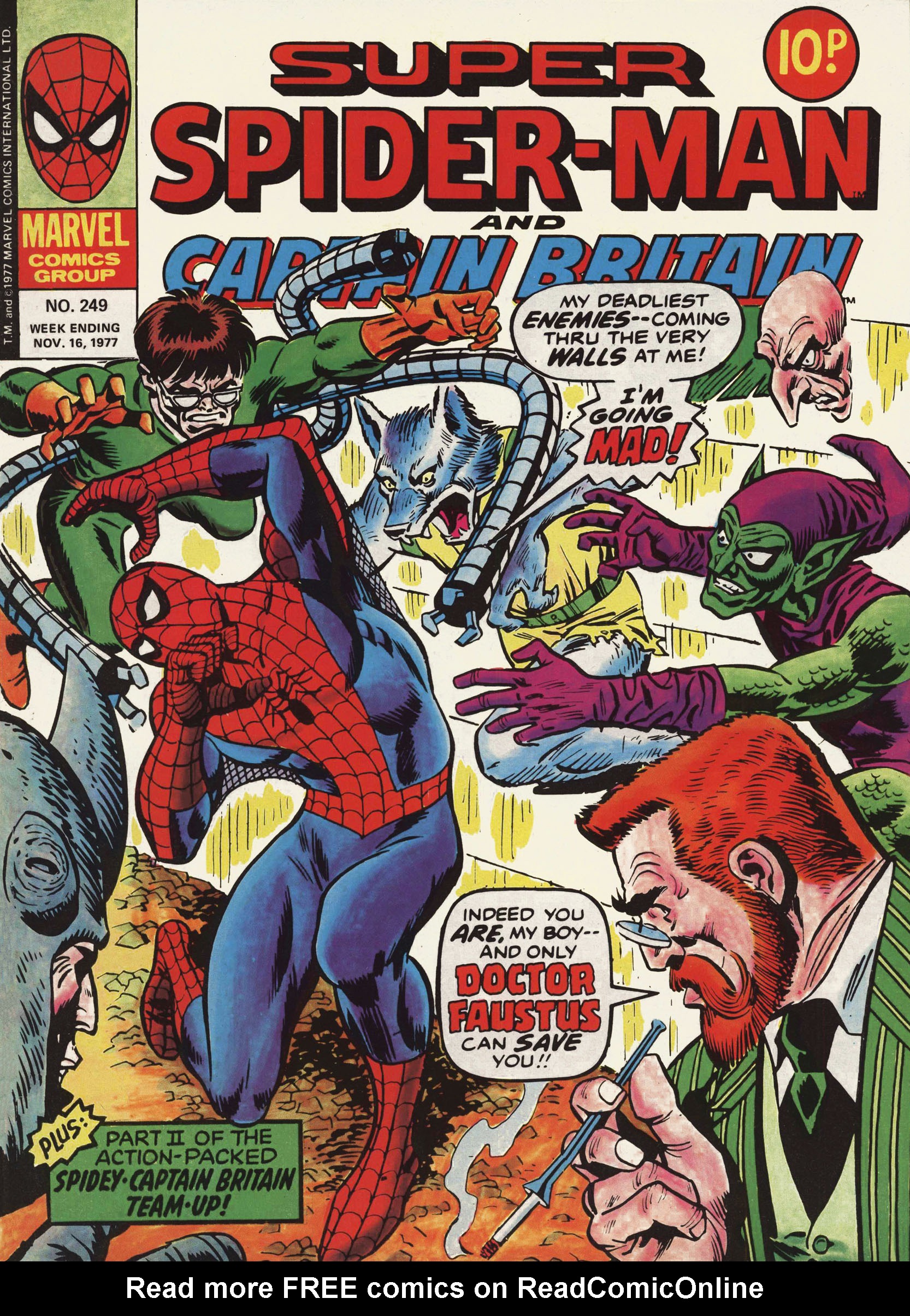 Read online Super Spider-Man and Captain Britain comic -  Issue #249 - 1