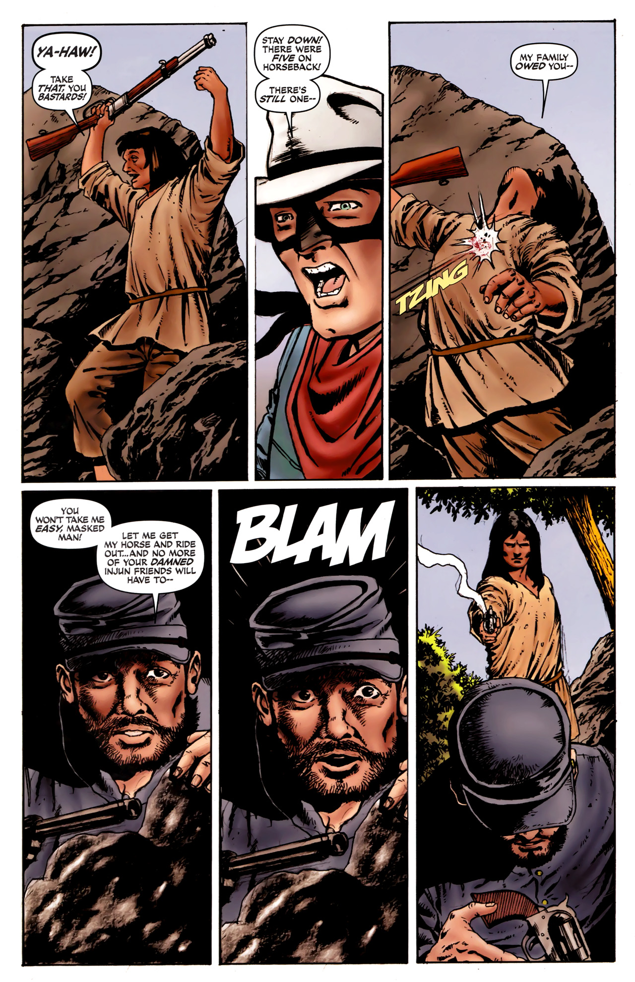 Read online The Lone Ranger & Zorro: The Death of Zorro comic -  Issue #4 - 10