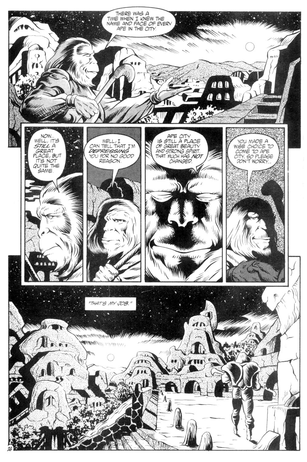 Read online Planet of the Apes (1990) comic -  Issue #6 - 28
