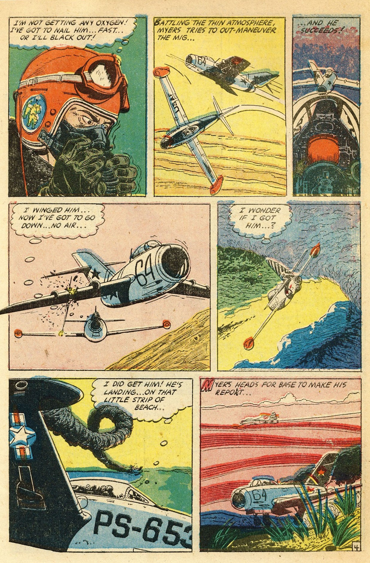 Read online War Birds (1952) comic -  Issue #2 - 7