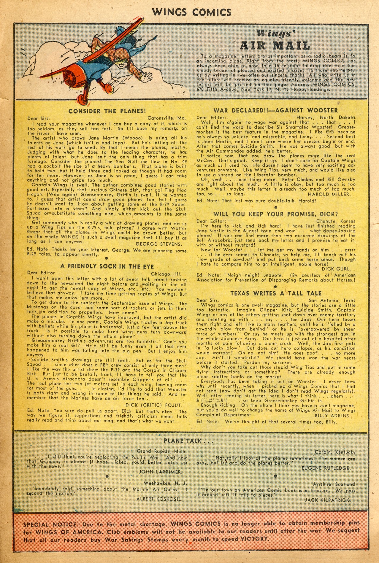 Read online Wings Comics comic -  Issue #52 - 36