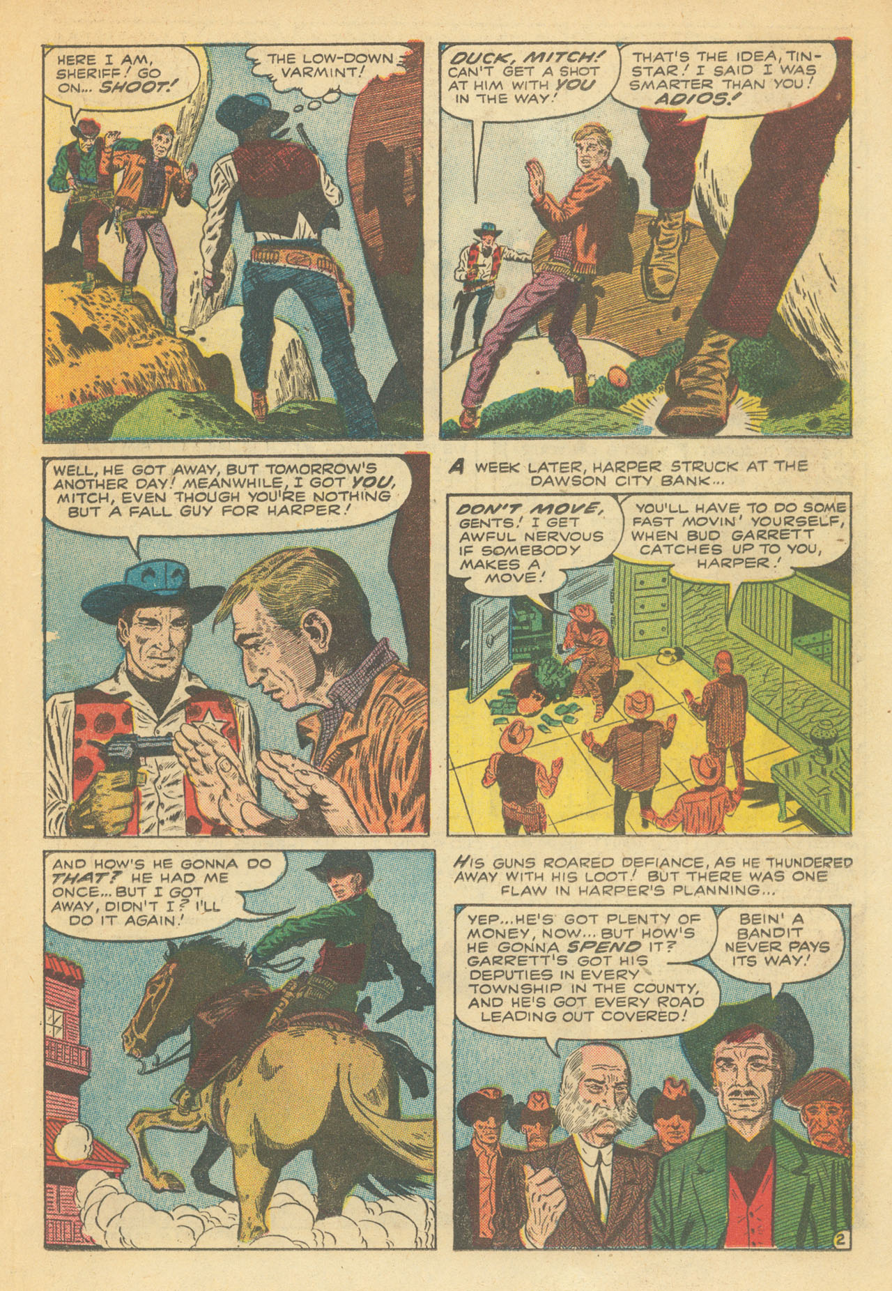 Read online Western Outlaws (1954) comic -  Issue #9 - 19